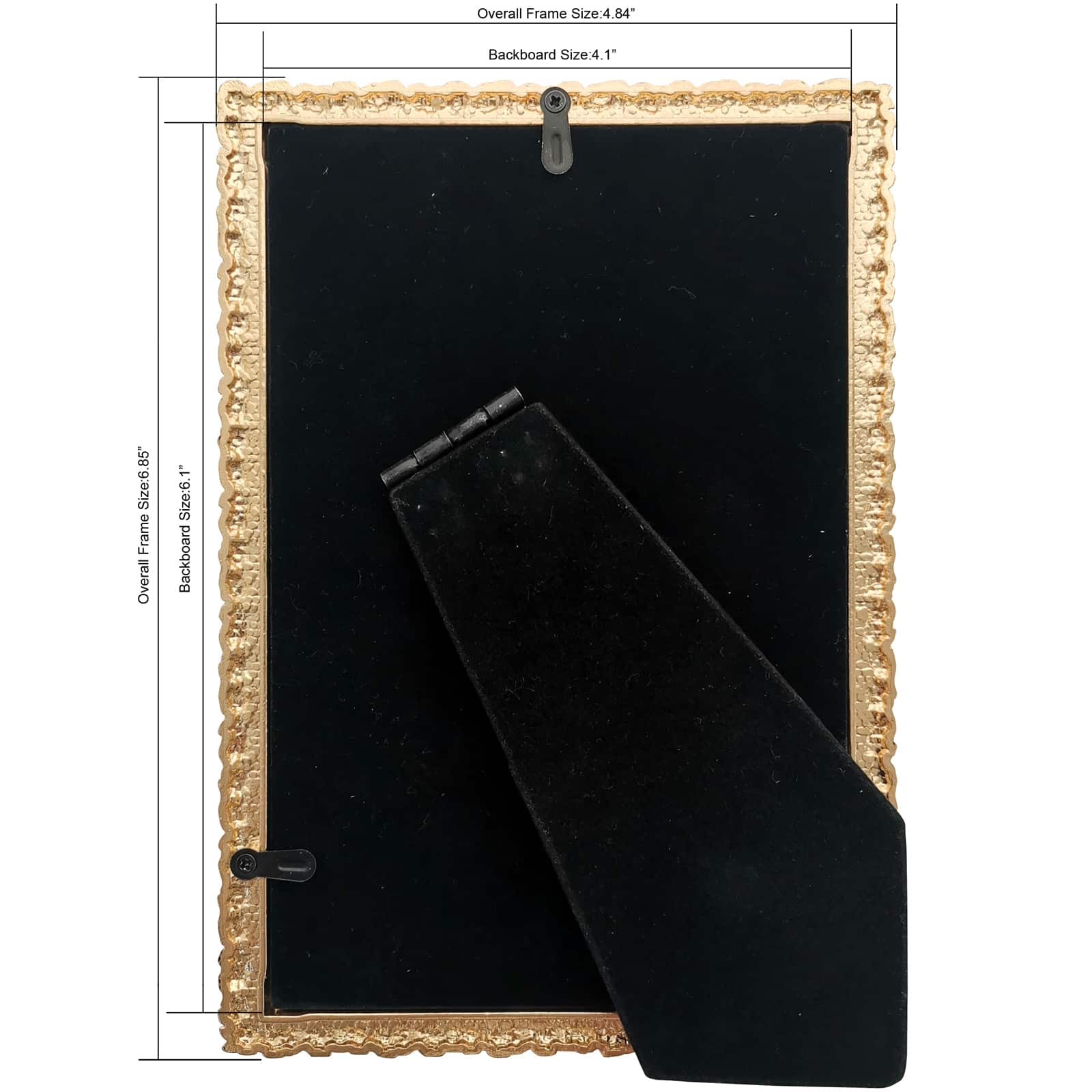 Expressions&#x2122; 4&#x22; x 6&#x22; Antique Gold Ornate Metal Tabletop Frame by Studio D&#xE9;cor&#xAE;