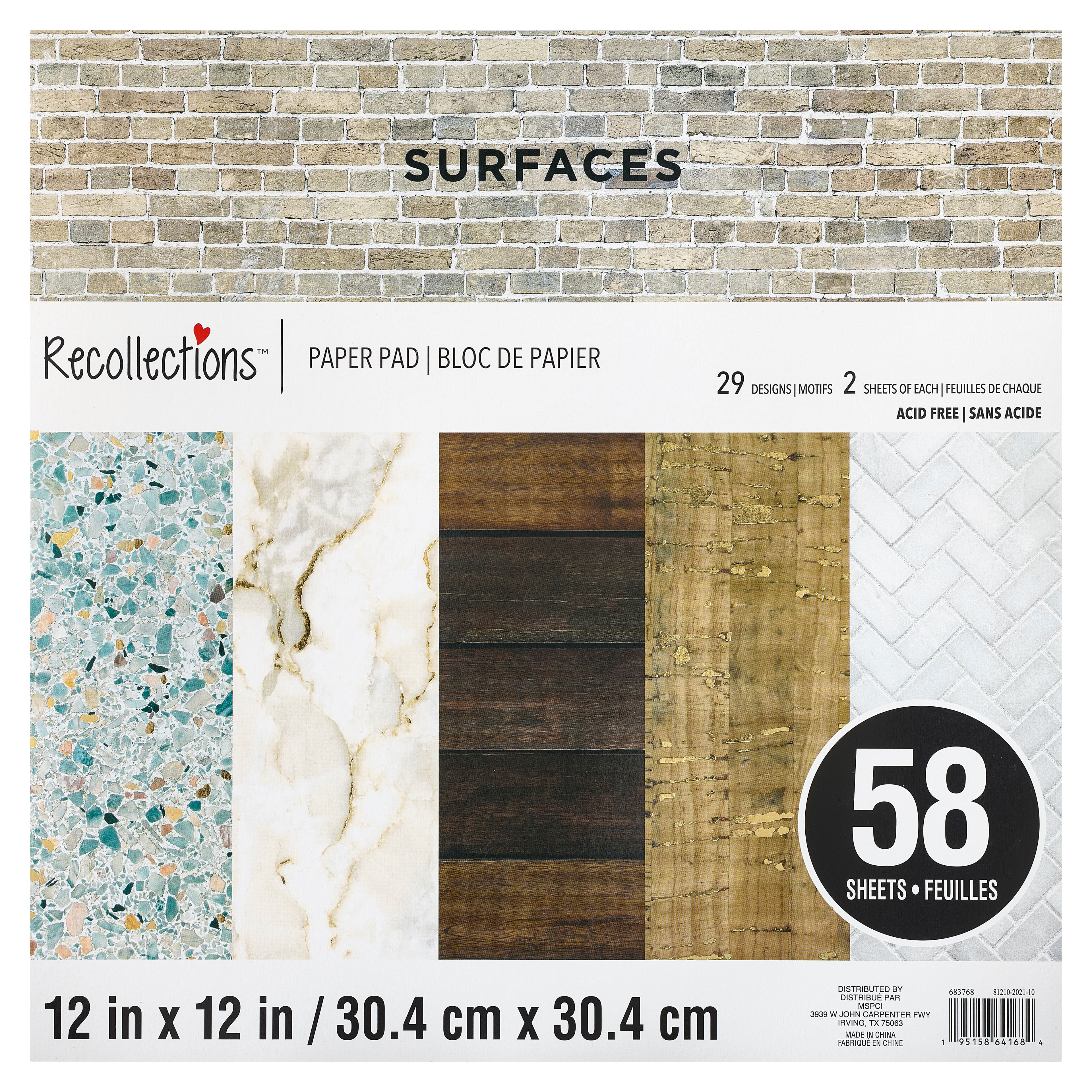 Surfaces Paper Pad by Recollections&#x2122;, 12&#x22; x 12&#x22;