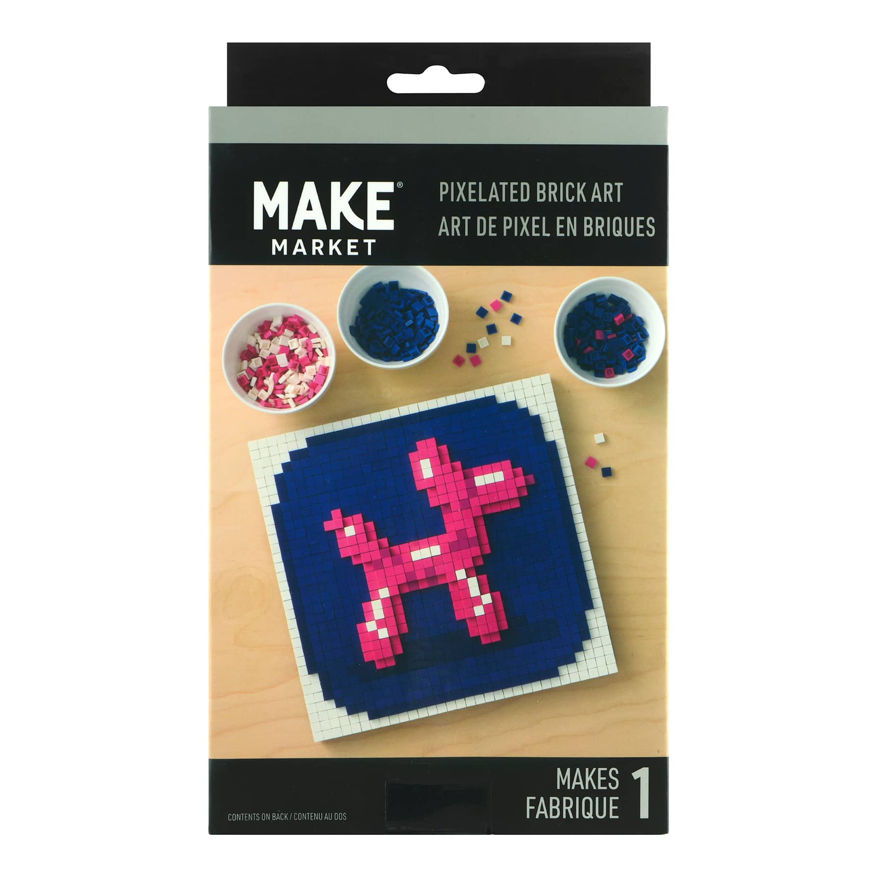 10" x 10" Balloon Dog Pixelated Brick Art Kit by Make Market®