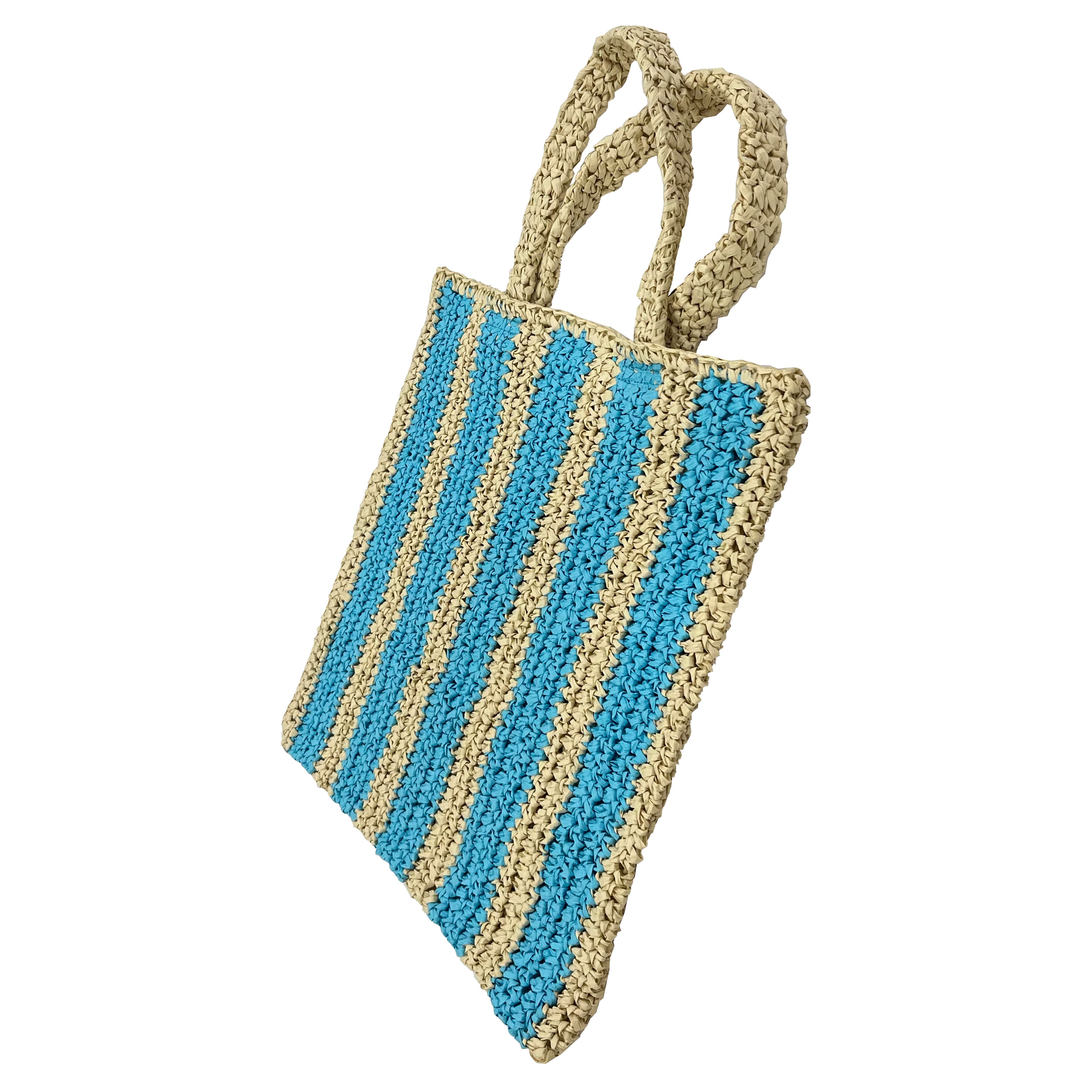 Blue Striped Woven Paper Bag by Ashland&#xAE;