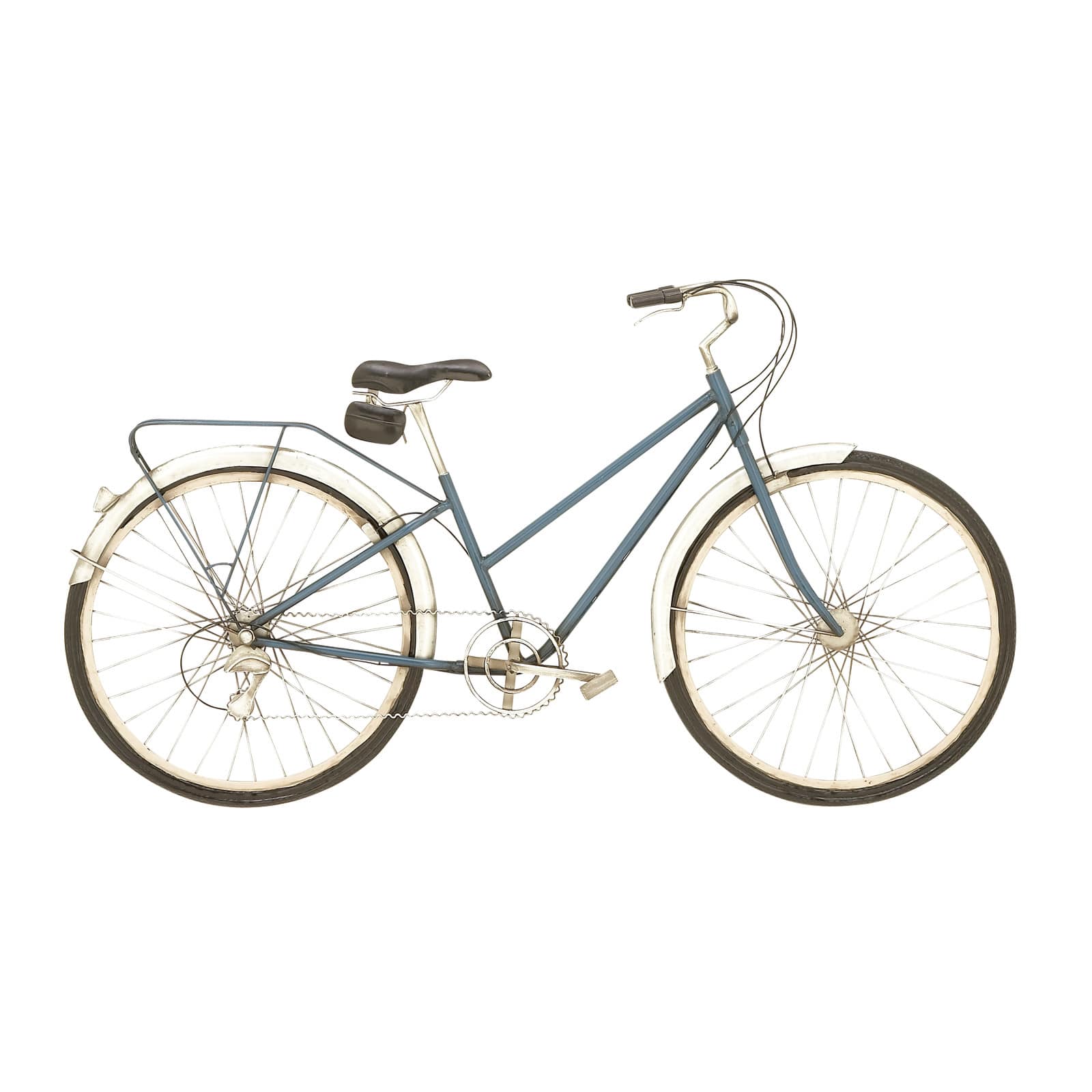 Blue Bicycle Metal Vintage Wall D&#xE9;cor
