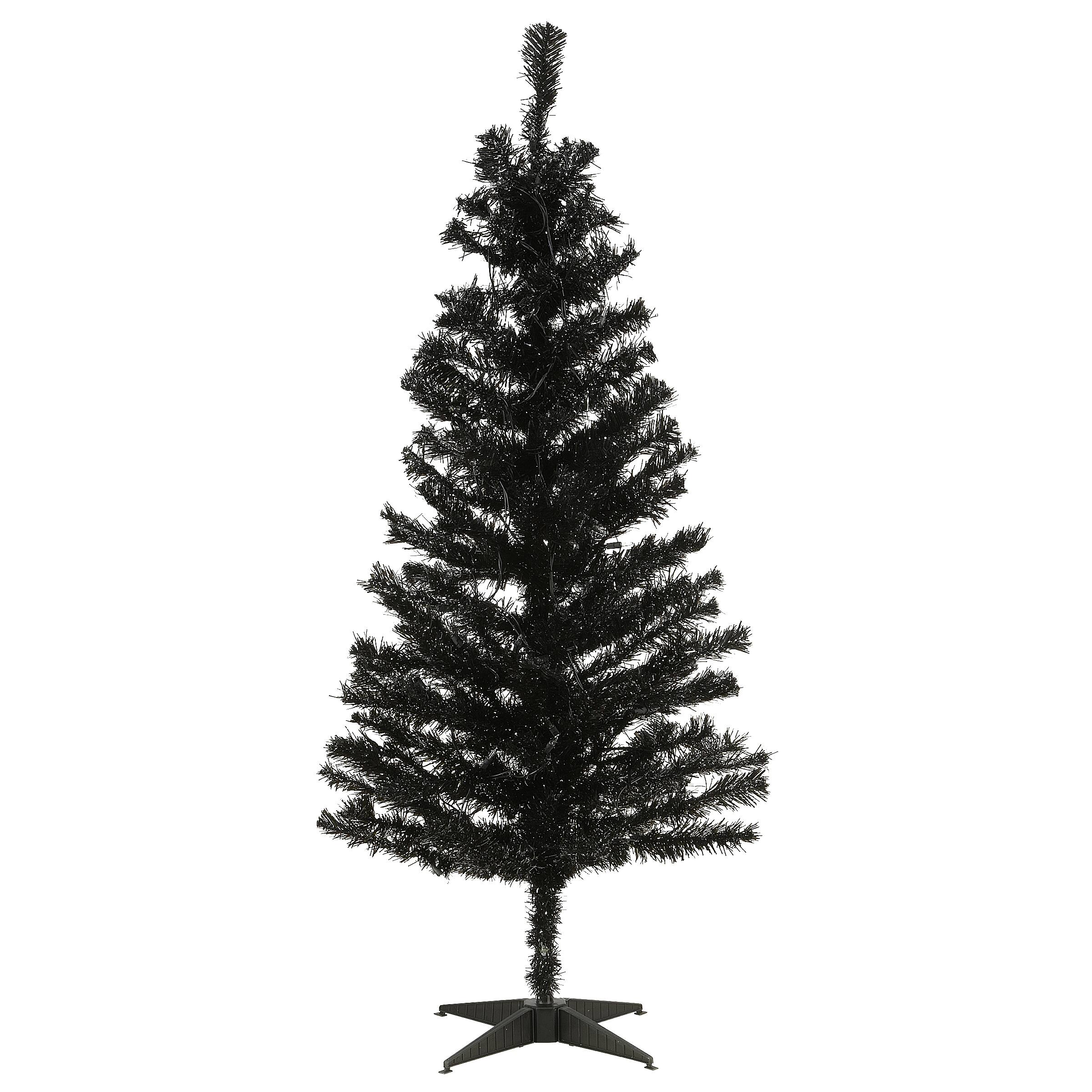 4ft. Pre-Lit Tinsel Artificial Christmas Tree, Clear Lights