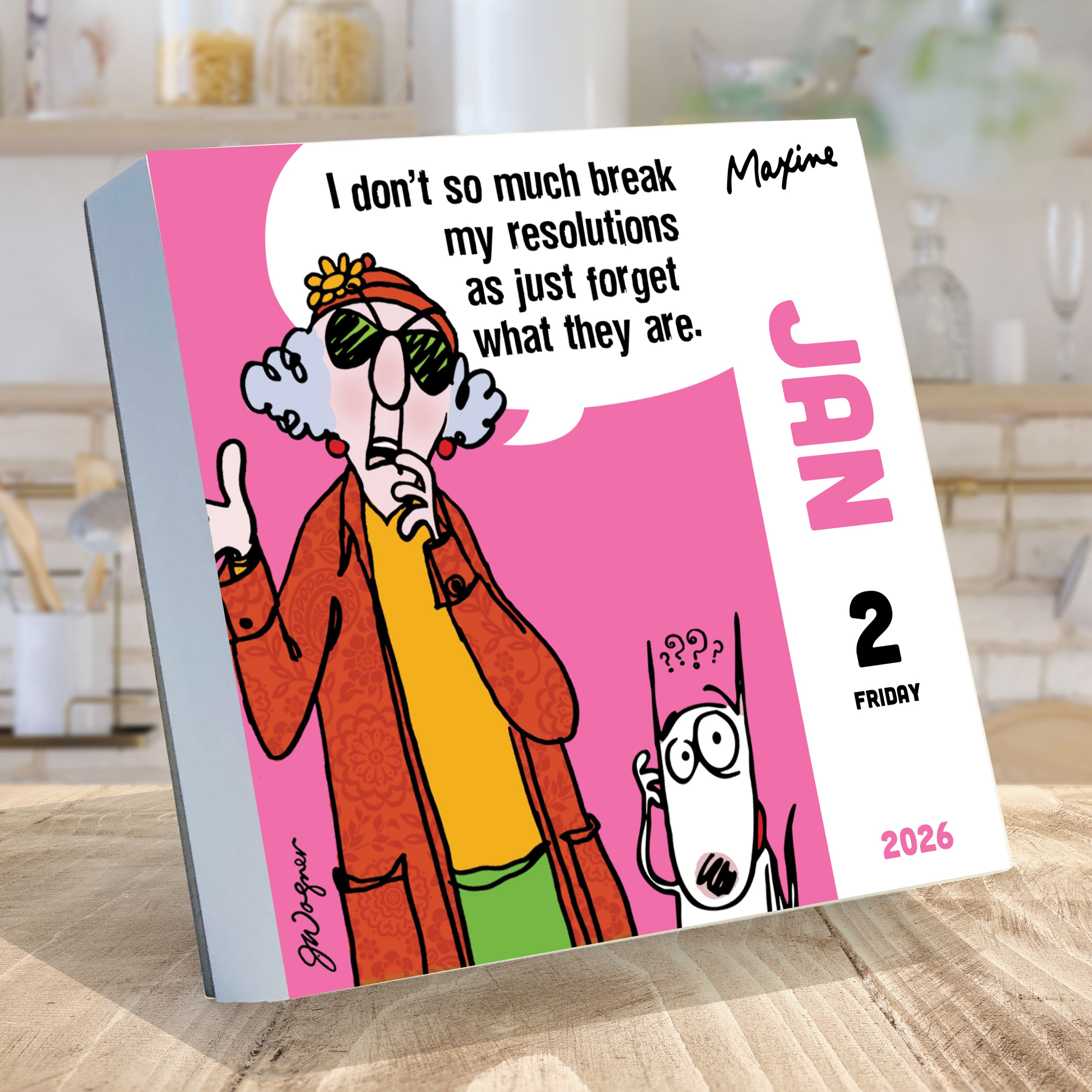 2026 Maxine Daily Desktop Calendar