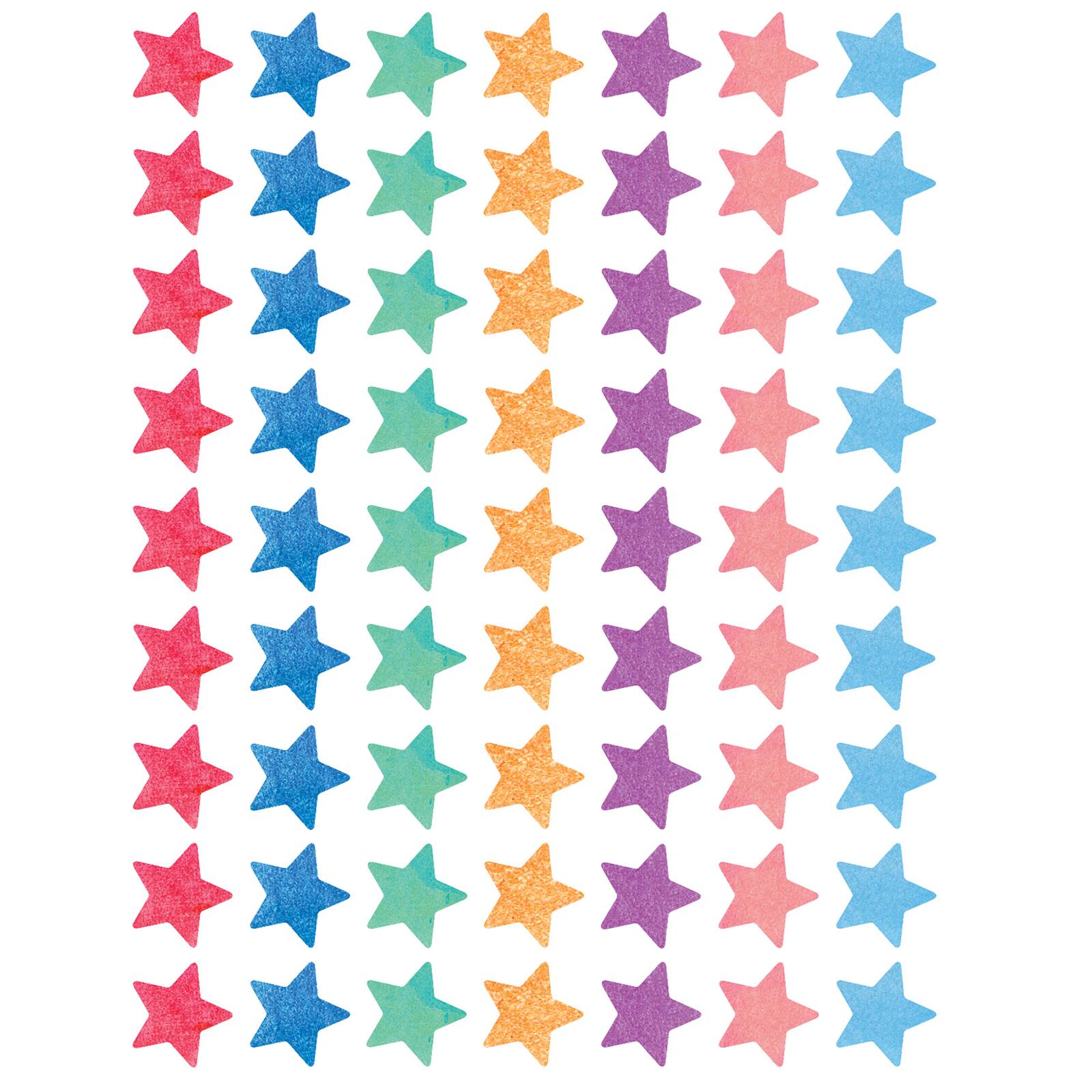 Teacher Created Resources Mini Watercolor Stars Stickers, 12 Packs of 378