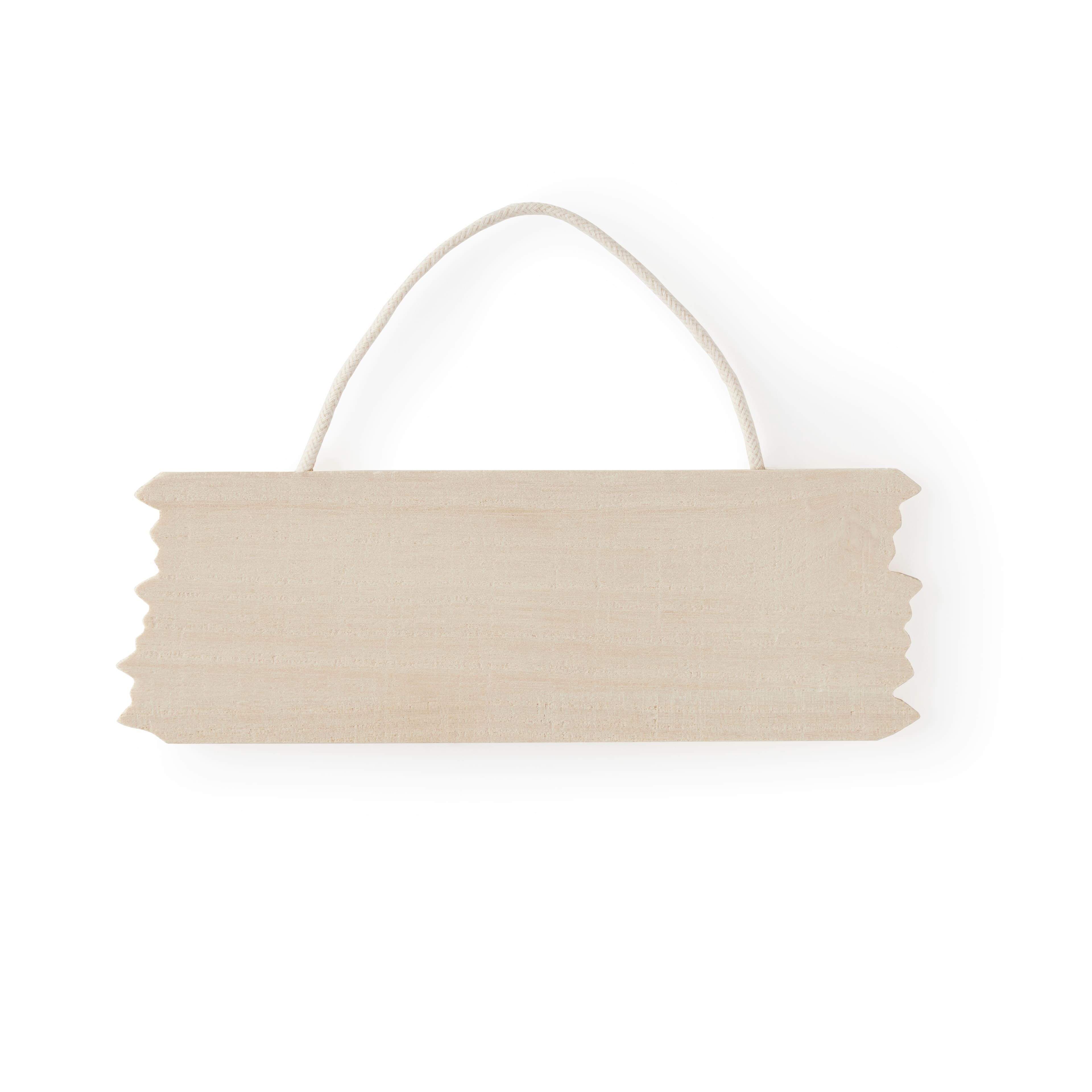 24 Pack: 6&#x22; Jagged Edge Wood Plaque by Make Market&#xAE;