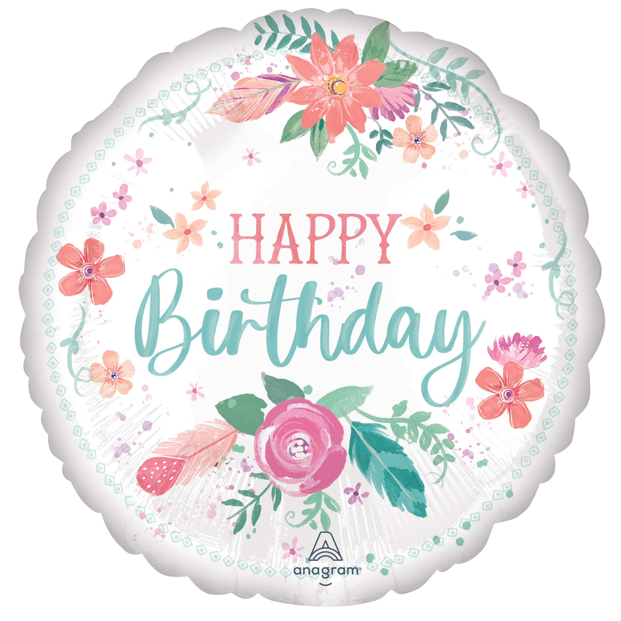 17&#x22; Free Spirit Birthday Foil Balloon