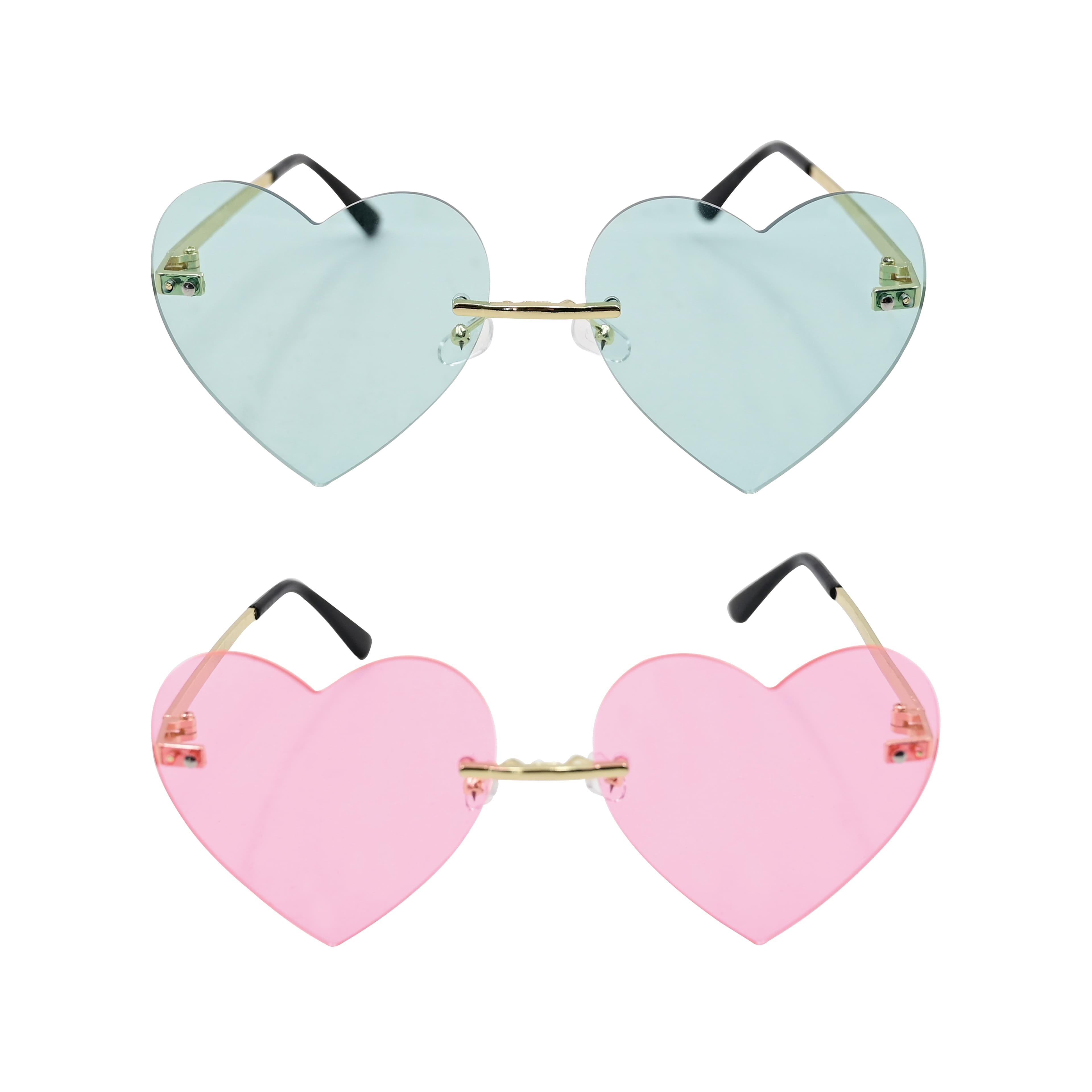 Assorted Heart Novelty Glasses, 1pc. by Fab Finds