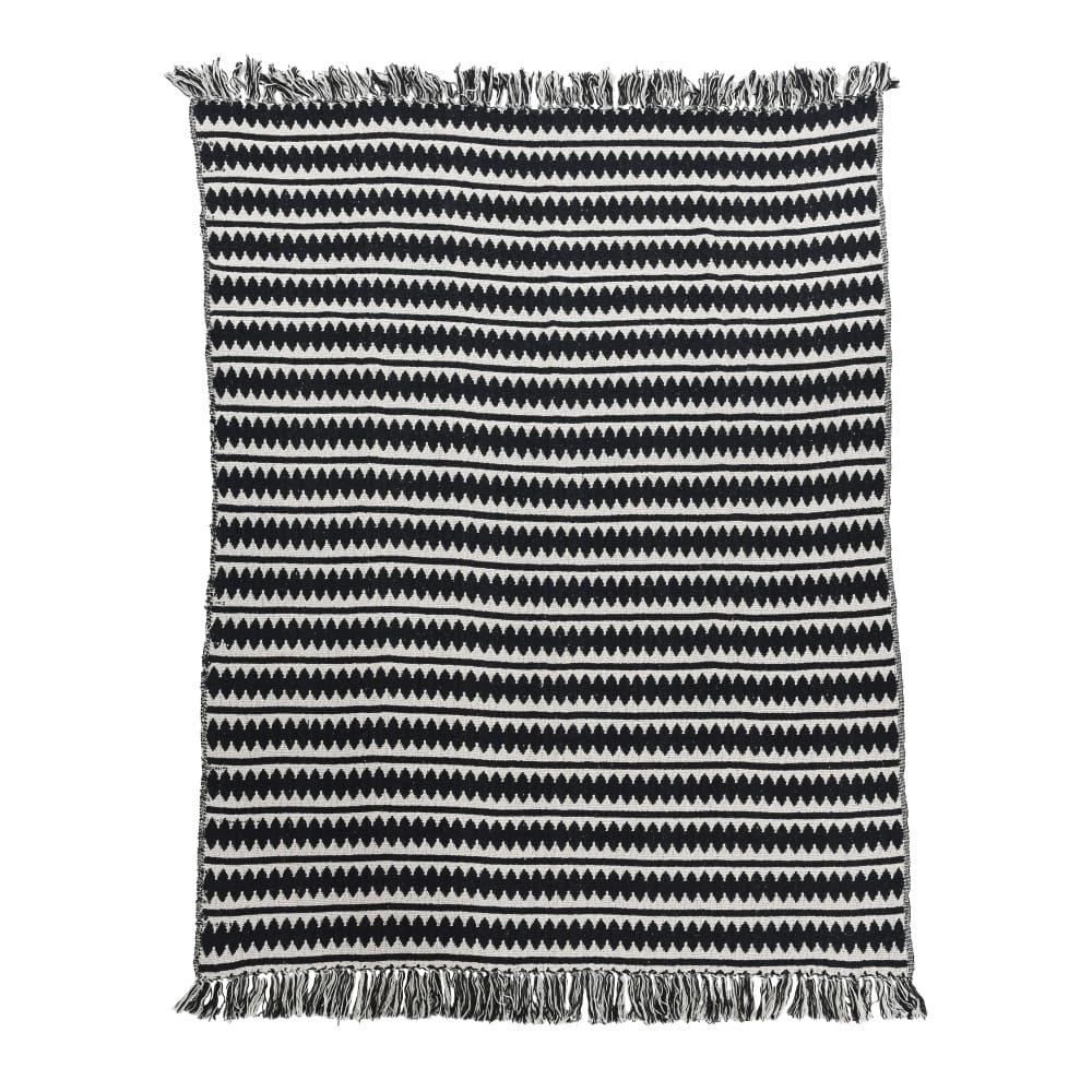 Cotton throw 2024 blanket with fringe