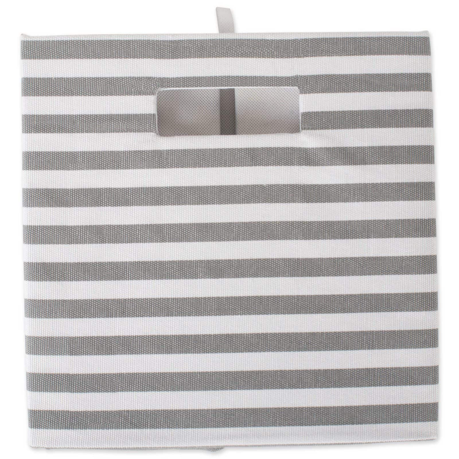 DII&#xAE; 13&#x22; Gray Pinstripe Storage Cube