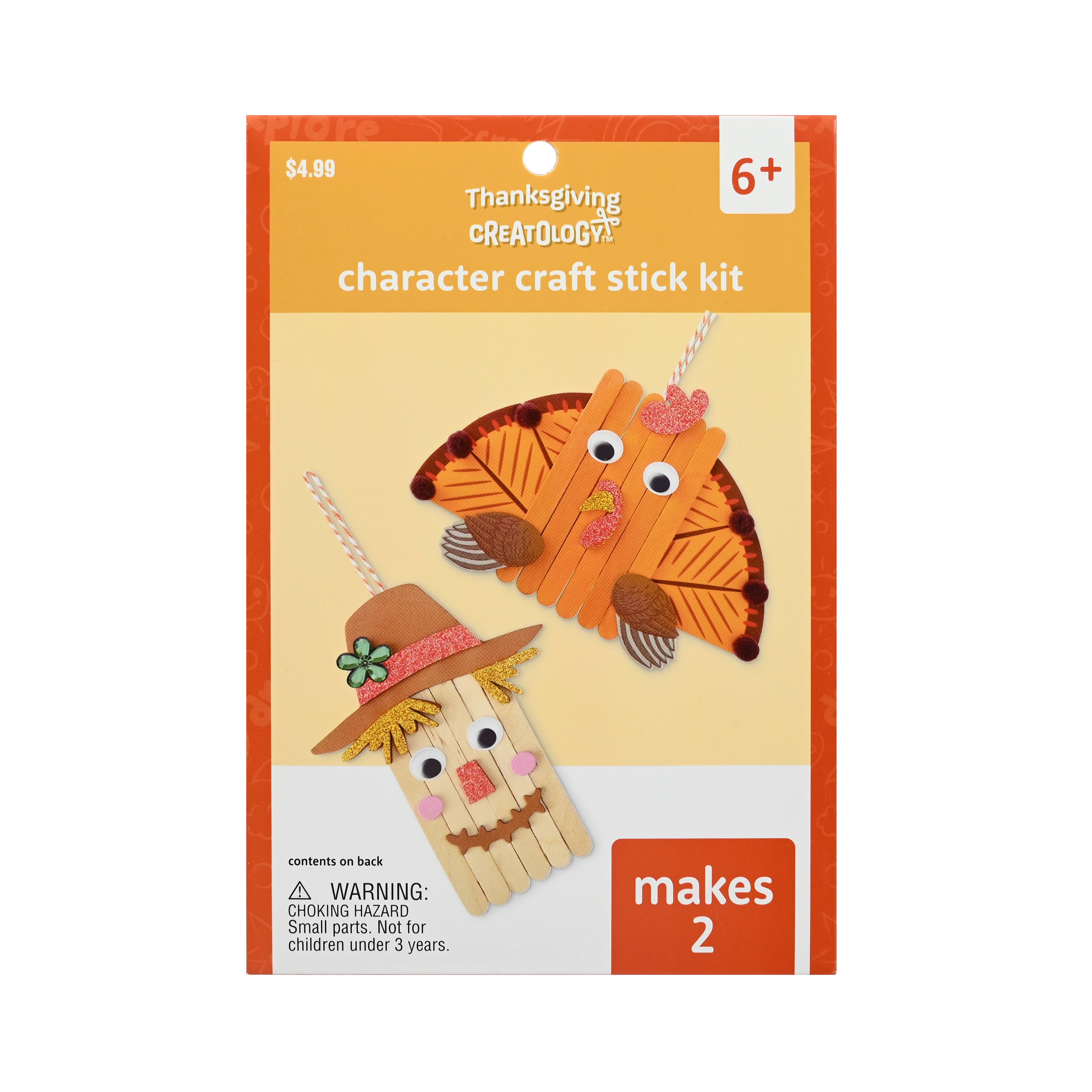 Thanksgiving Character Craft Stick Kit by Creatology&#x2122;