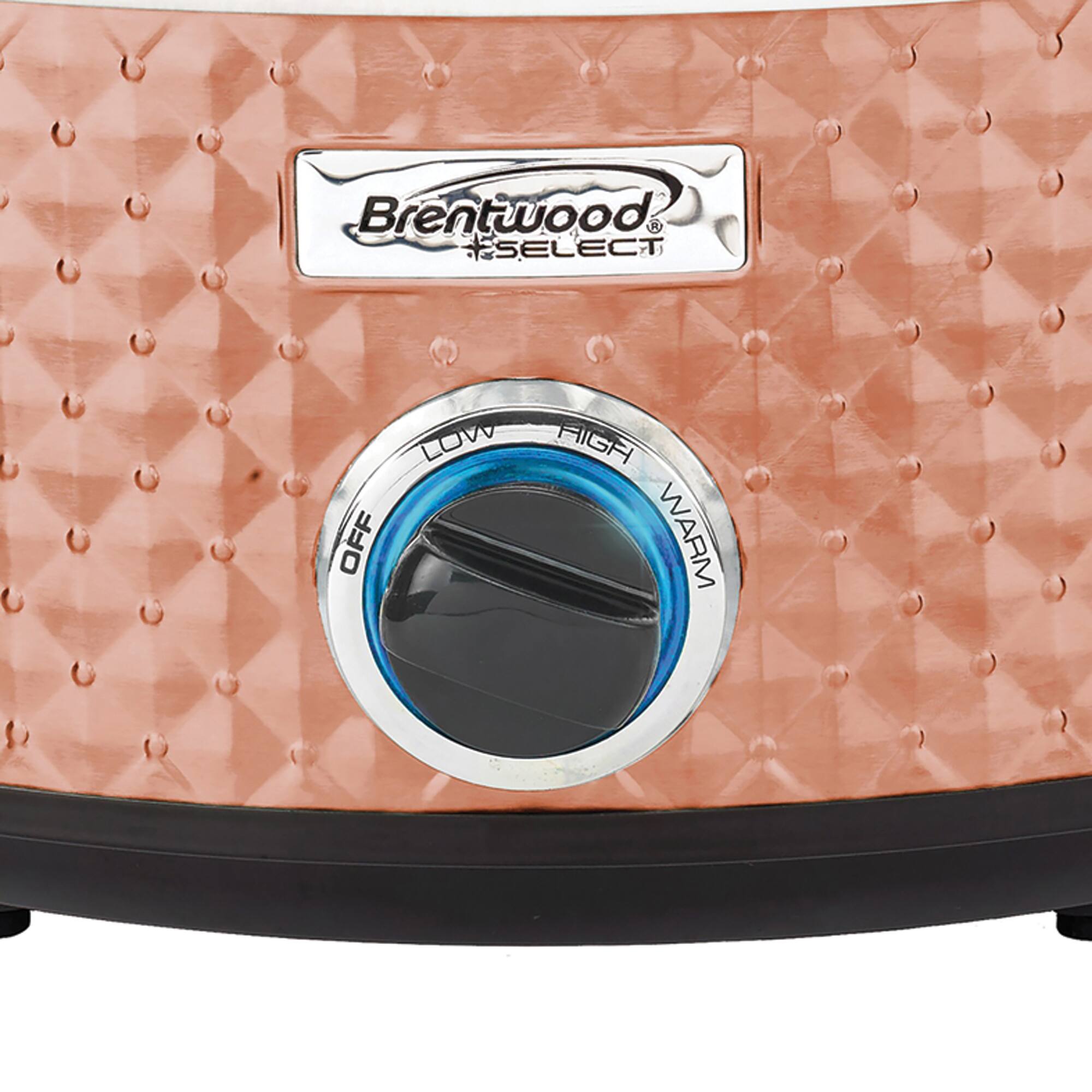 Brentwood Copper 7qt. Quilted-Pattern Slow Cooker
