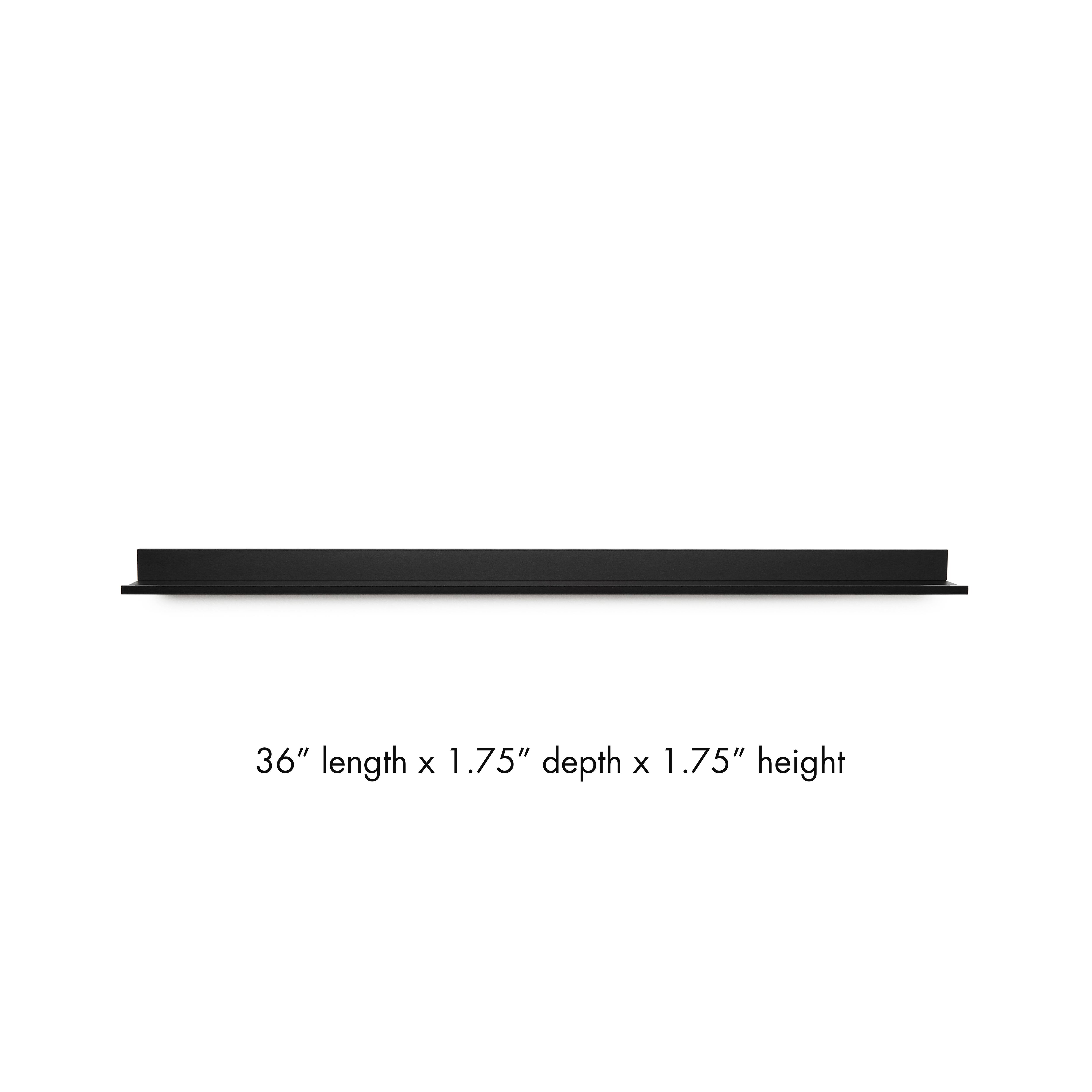 HangZ&#x2122; Black No Stud Photo Ledge