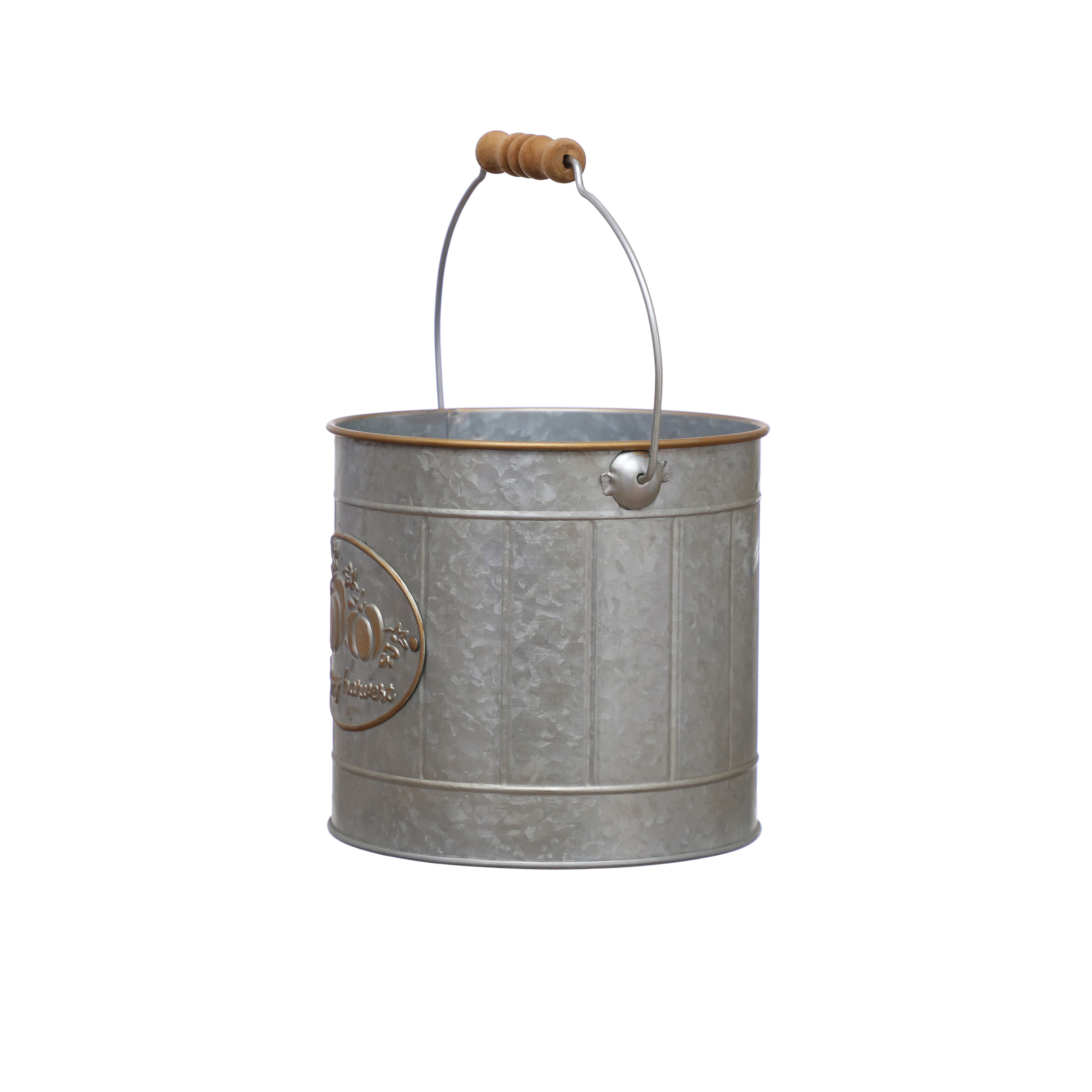 7&#x22; Galvanized Happy Harvest Pail Container by Ashland&#xAE;