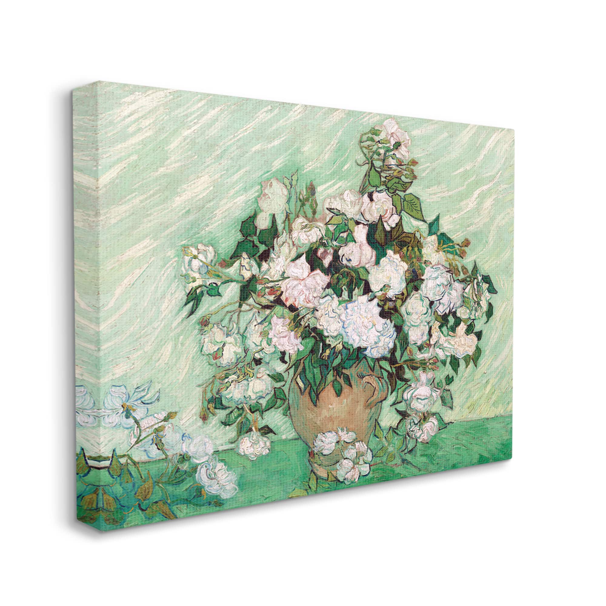Stupell Industries Impressionist Arrangement of Chrysanthemums Traditional Painting Canvas Wall Art