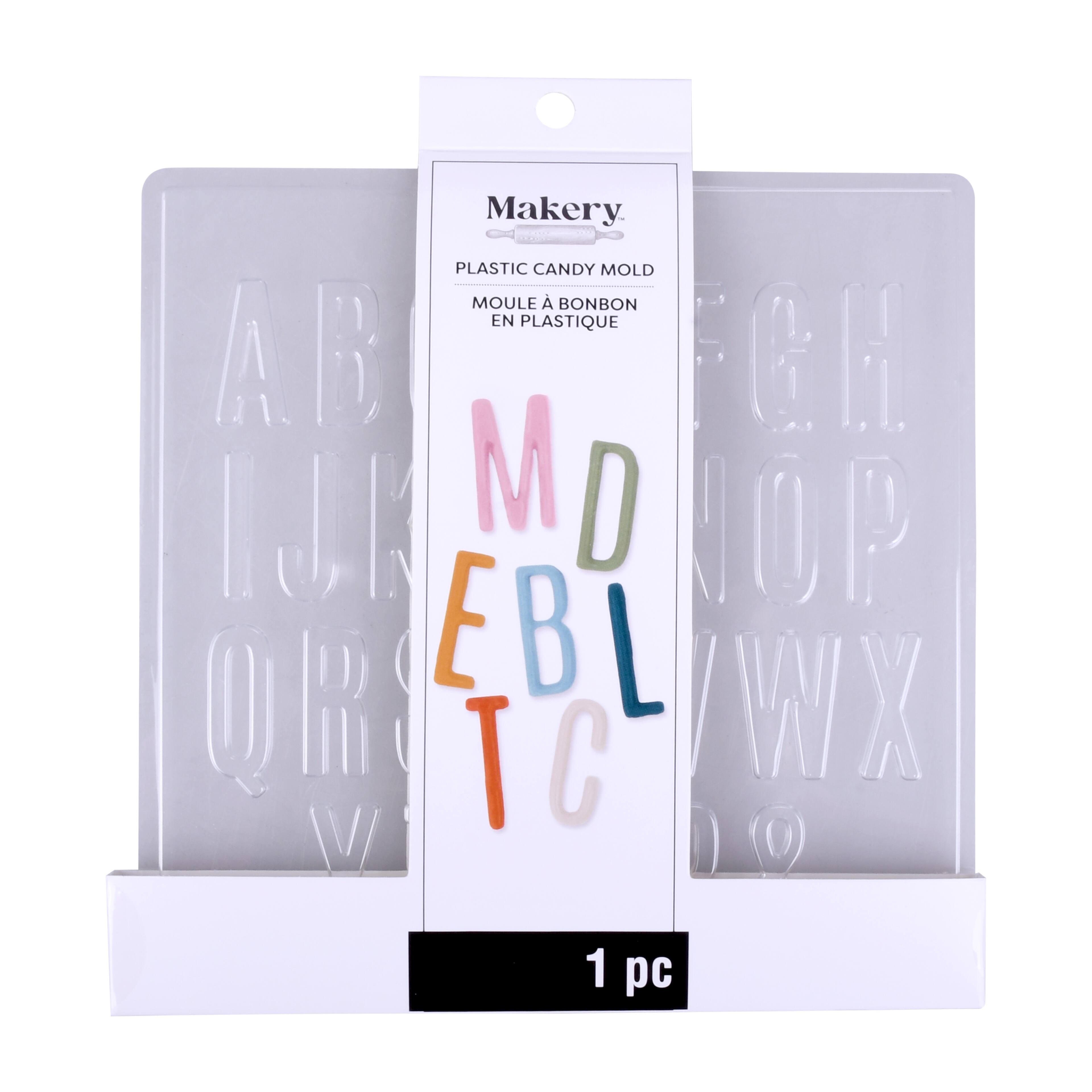 Block Alphabet Plastic Candy Mold by Makery&#x2122;