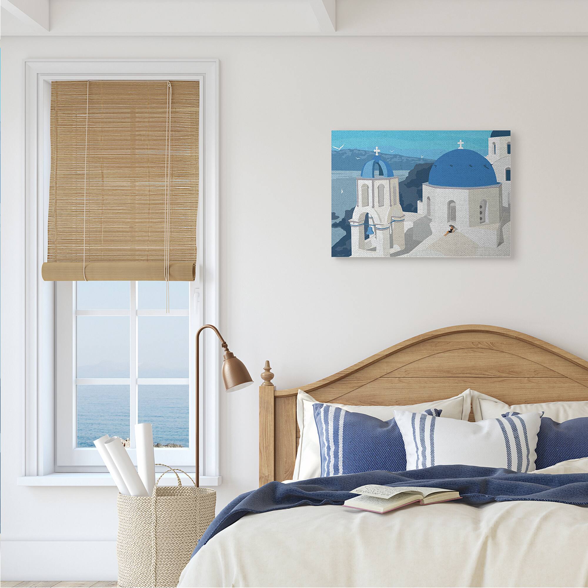 Stupell Industries Cliffside European Church Canvas Wall Art