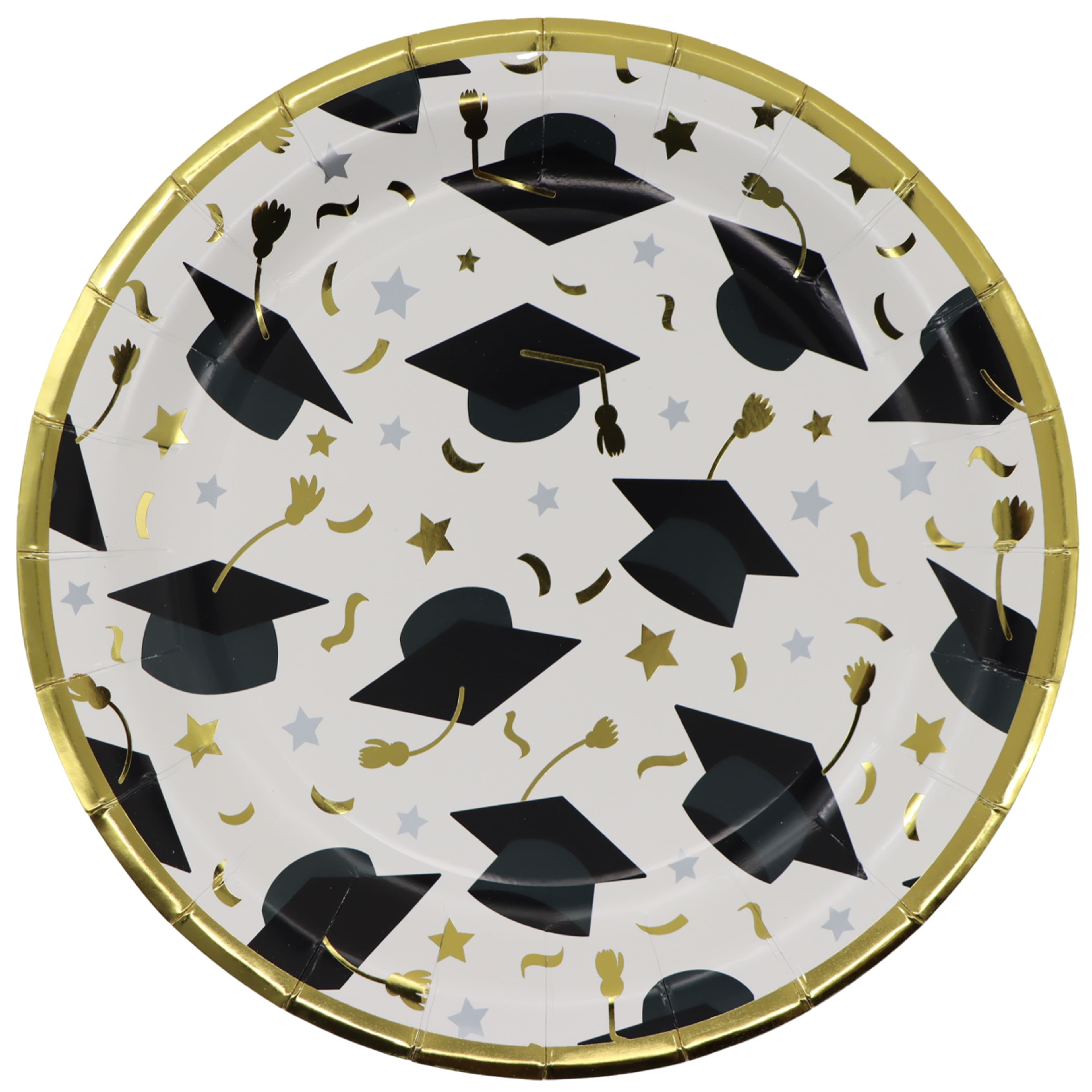 9&#x22; Graduation Cap Paper Plates, 12ct. by Celebrate It&#x2122;