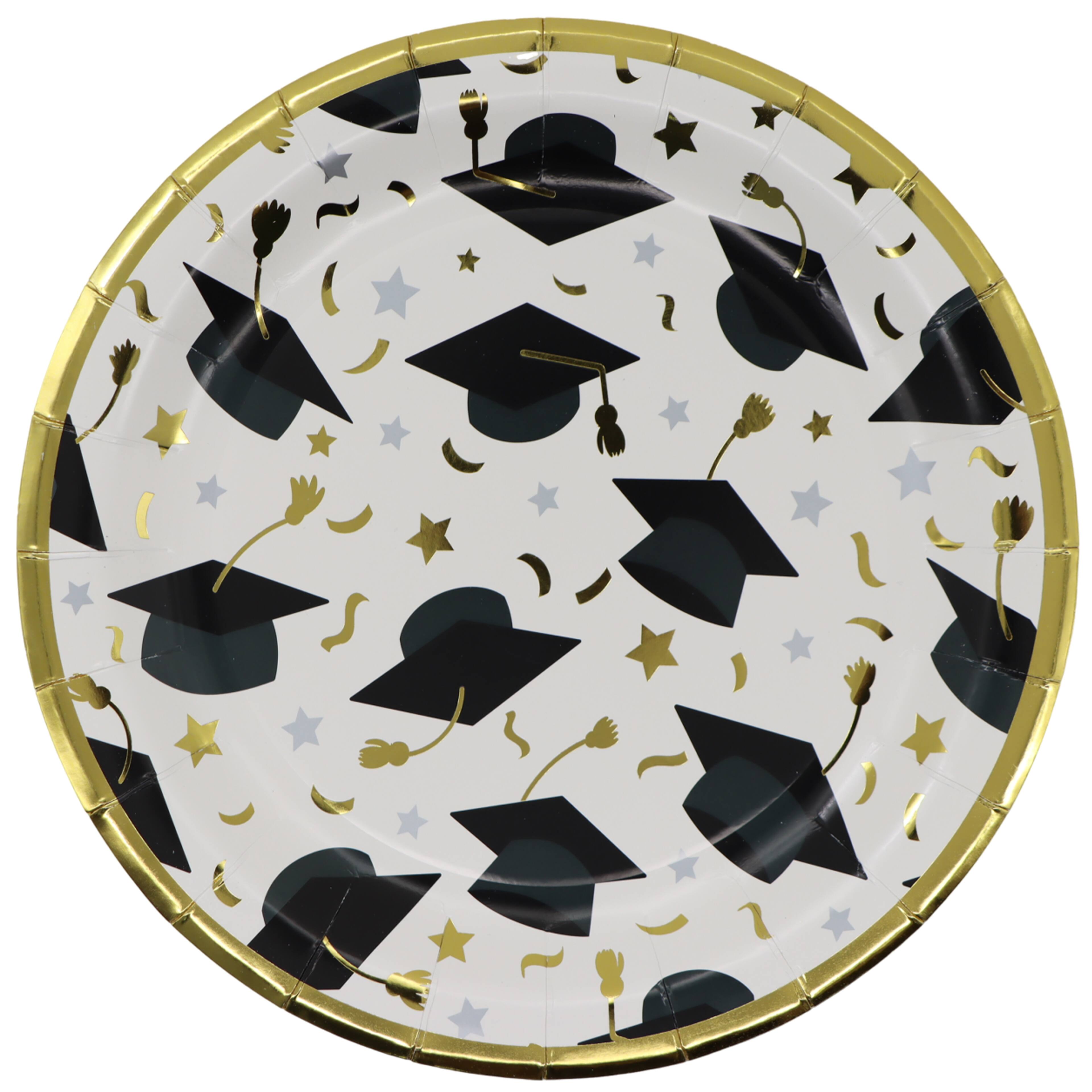 9" Graduation Cap Paper Plates, 12ct. by Celebrate It™