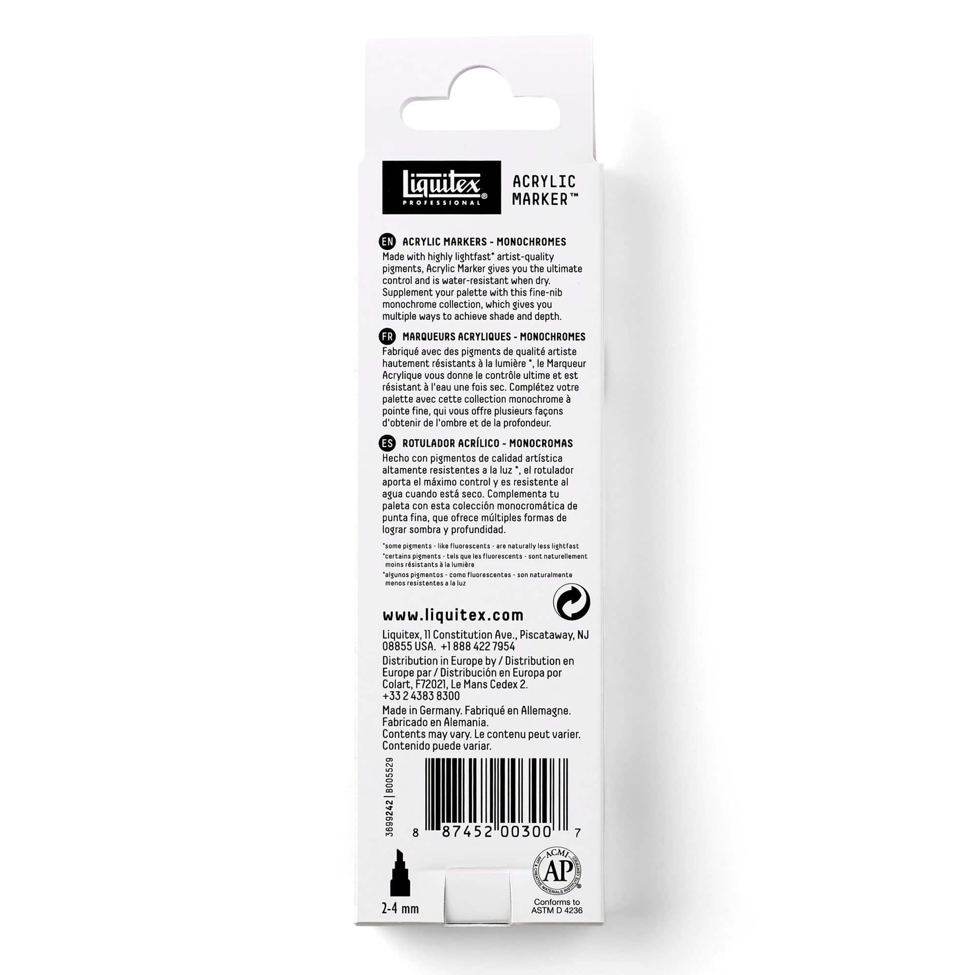 Liquitex® Fine Monochromes 3 Color Paint Marker Set