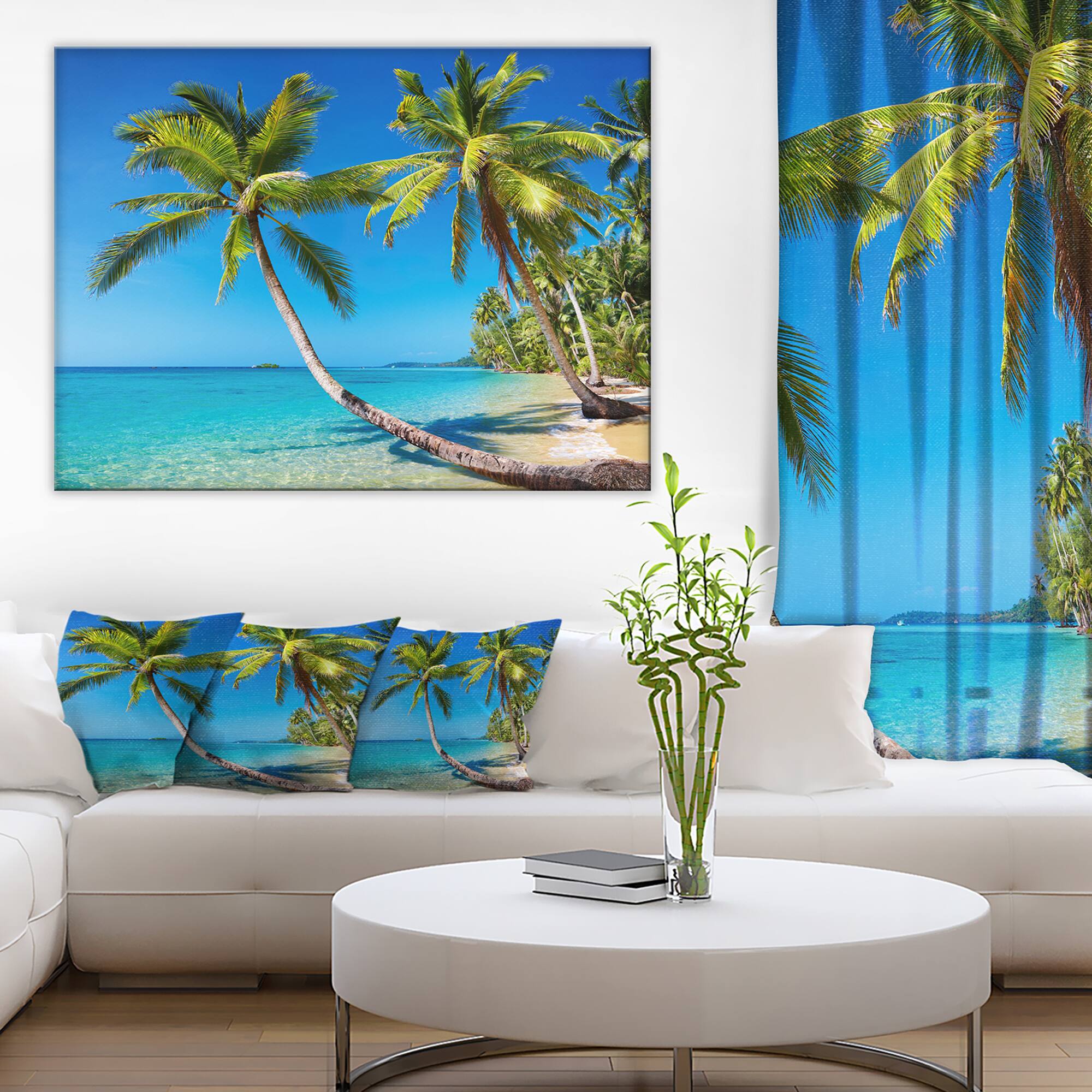 Designart - Tropical Beach Thailand - Landscape Photo Canvas Art Print