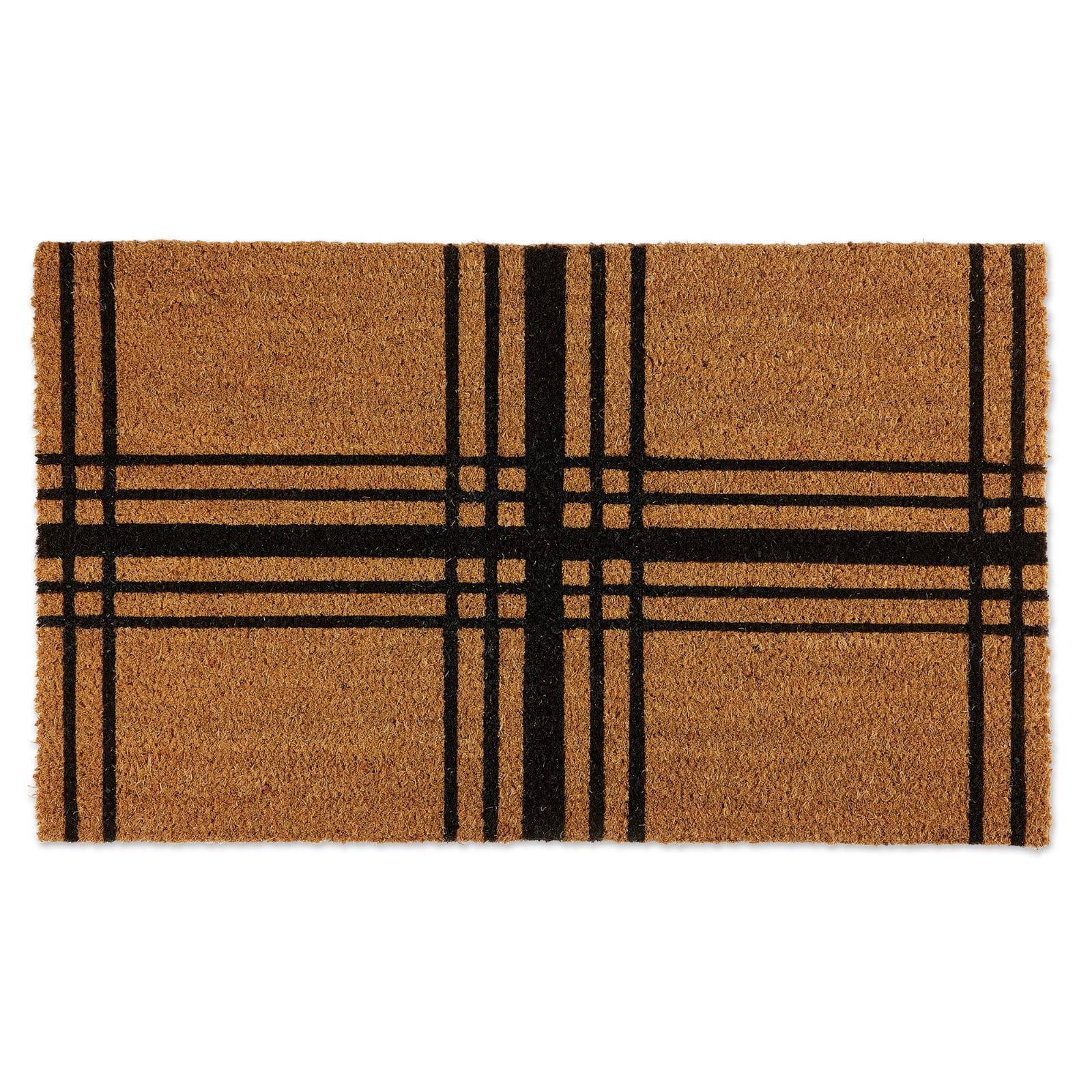 DII® Black Farmhouse Plaid Doormat