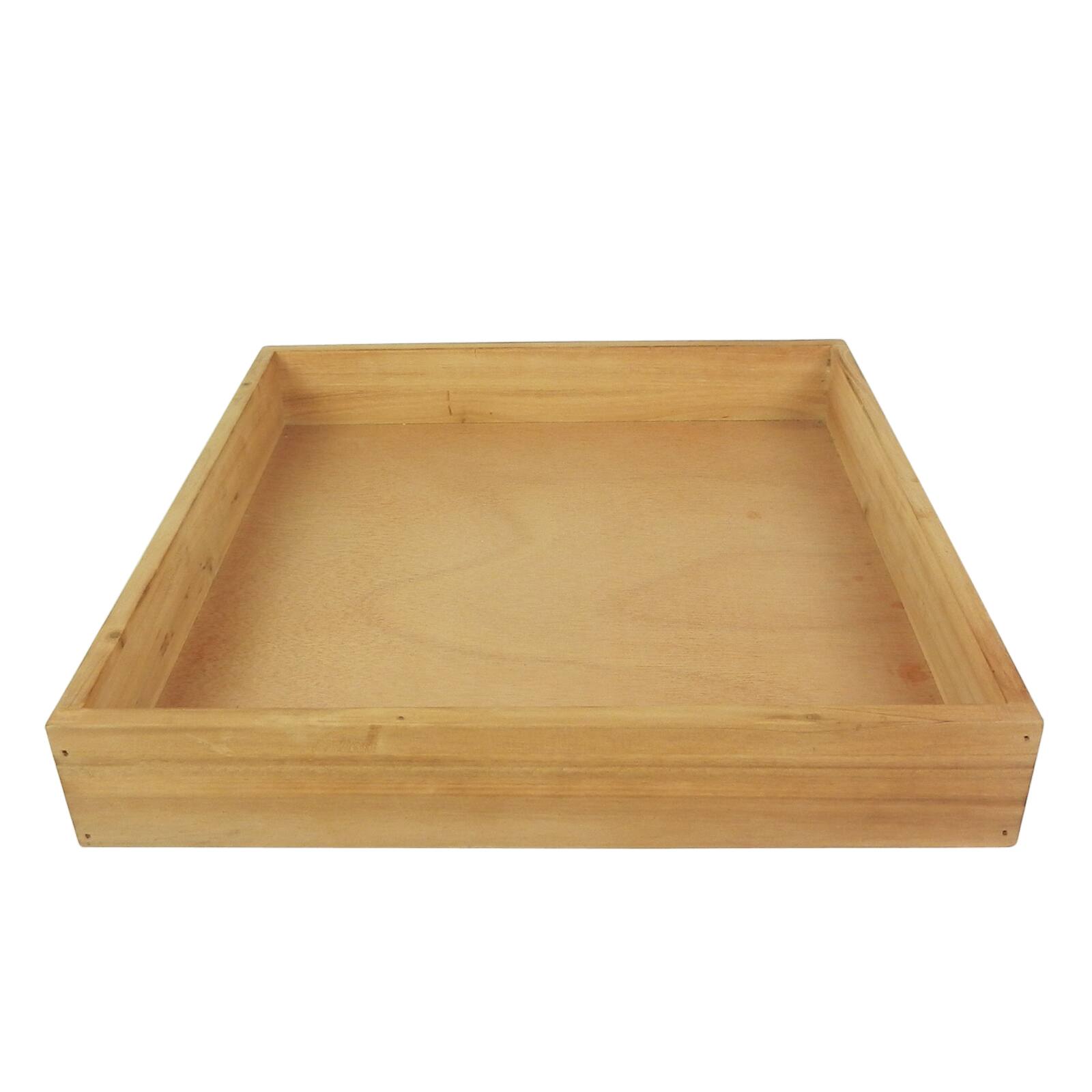 square wooden tray