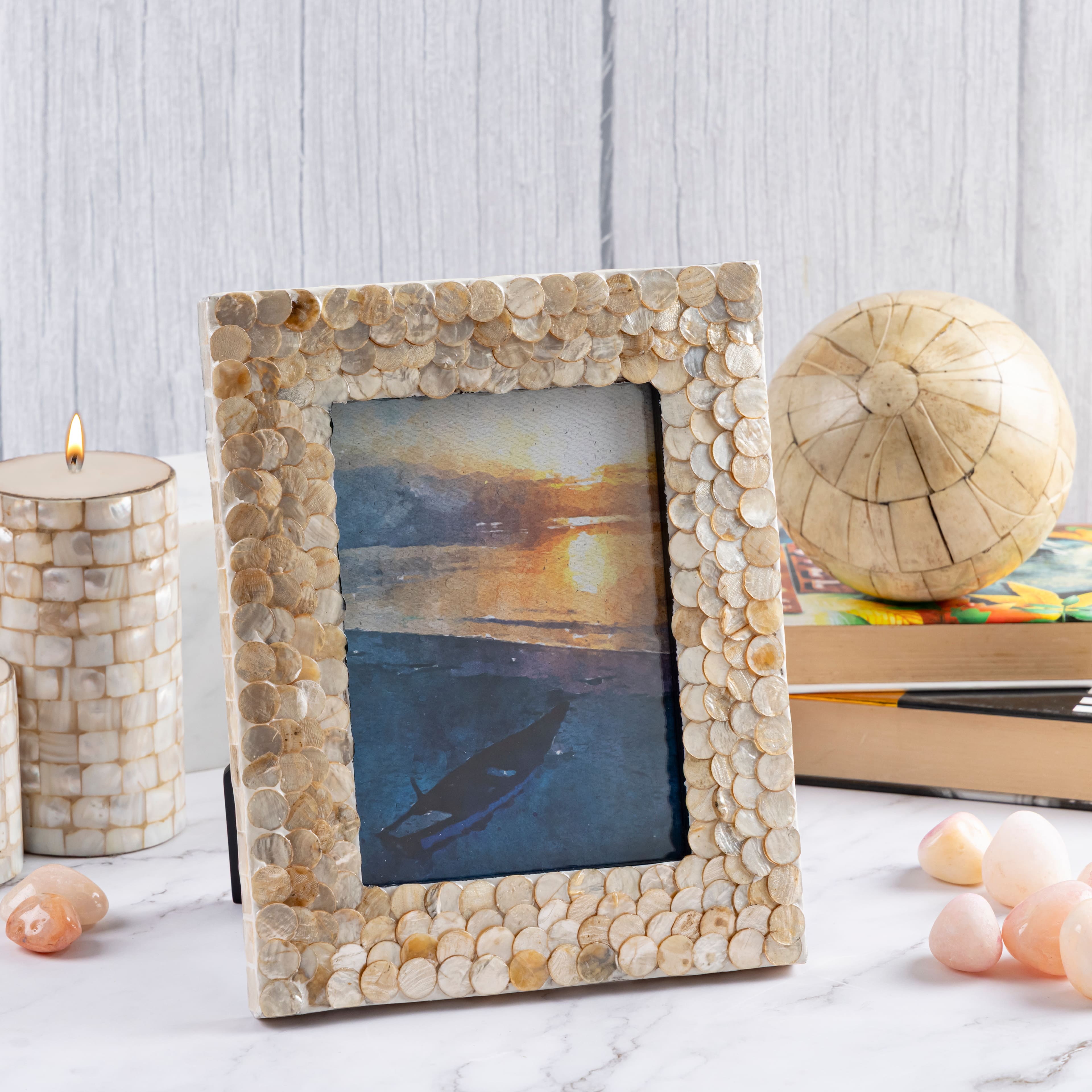 5&#x22; x 7&#x22; Mother of Pearl Tabletop Frame, Atelier by Studio D&#xE9;cor&#xAE;