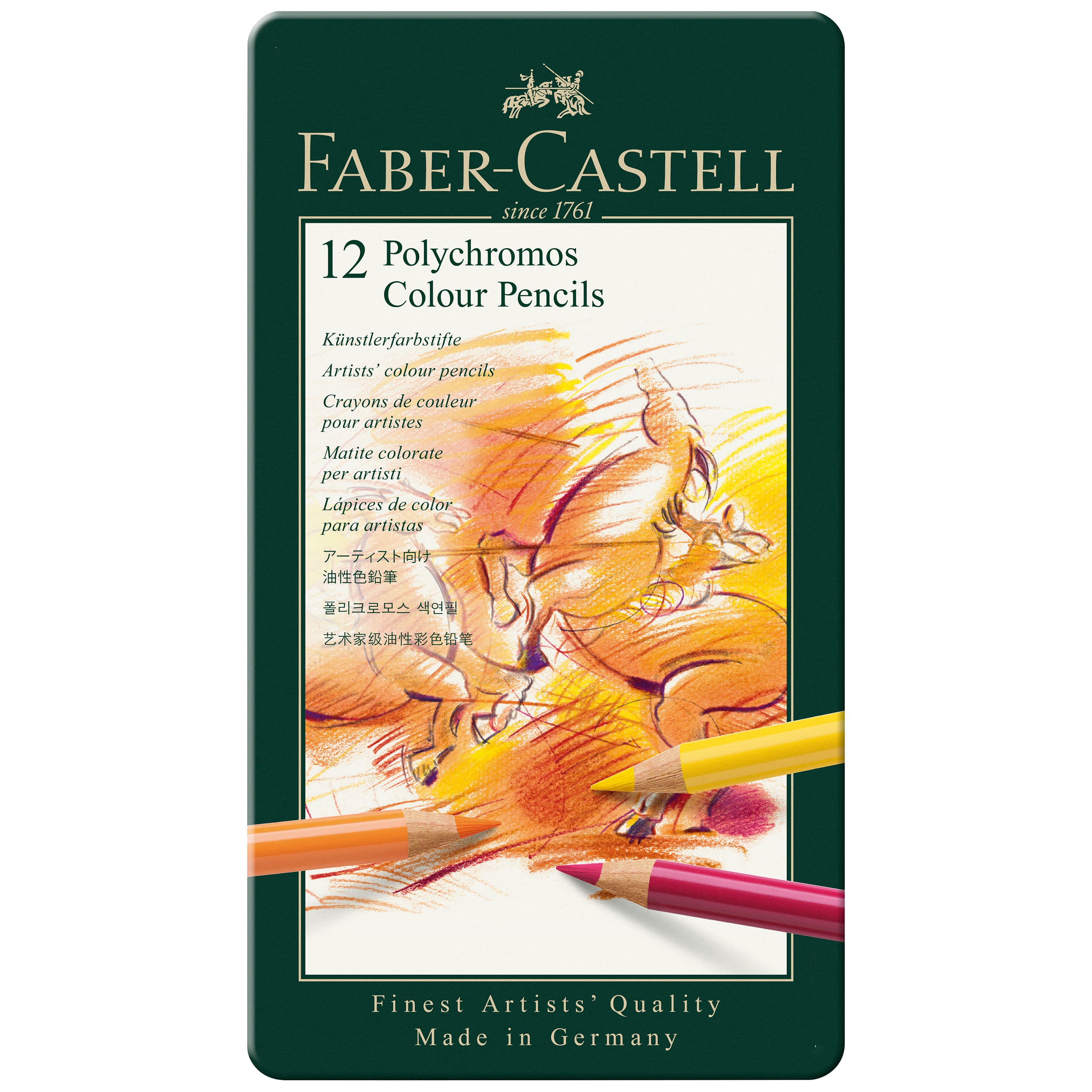 Faber-Castell Polychromos 12 Color Pencil Set