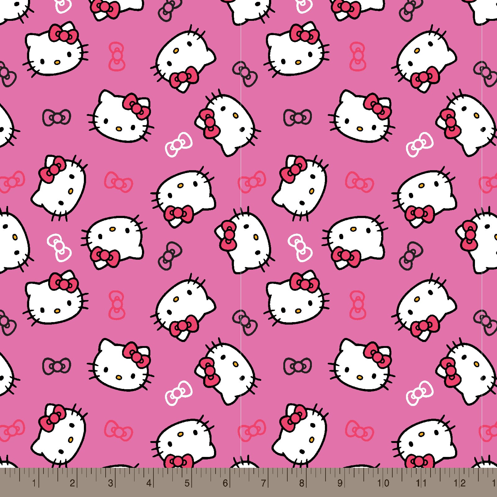 Sanrio&#xAE; Hello Kitty Pink Hello Kitty Head Cotton Fabric