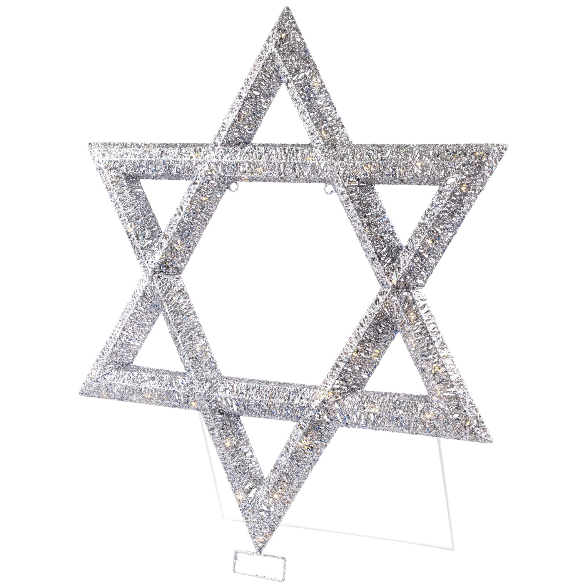 LED Lighted Sequined Star of David Hanukkah Outdoor Decoration - 36&#x22;