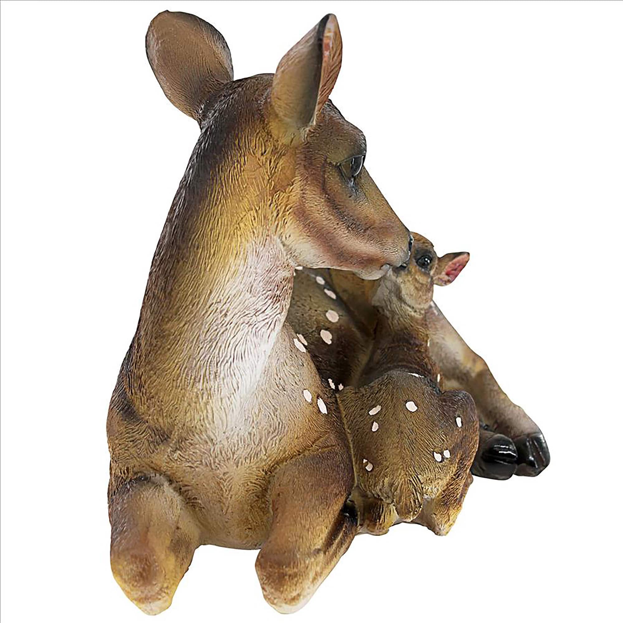 Design Toscano 9.5&#x22; Small Mother&#x27;s Love Doe &#x26; Fawn Statue