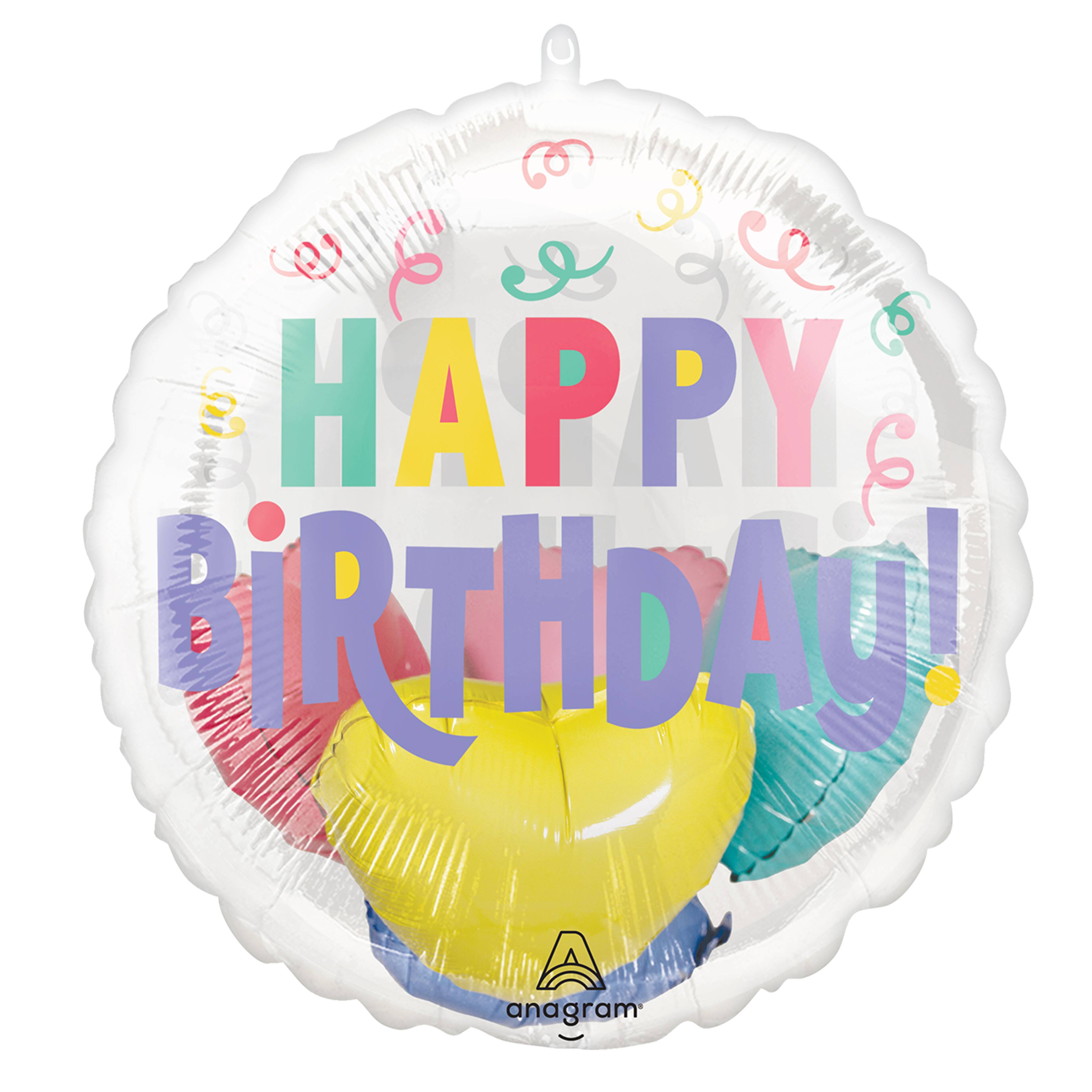 20" Pastel Confetti Birthday Insider Balloon