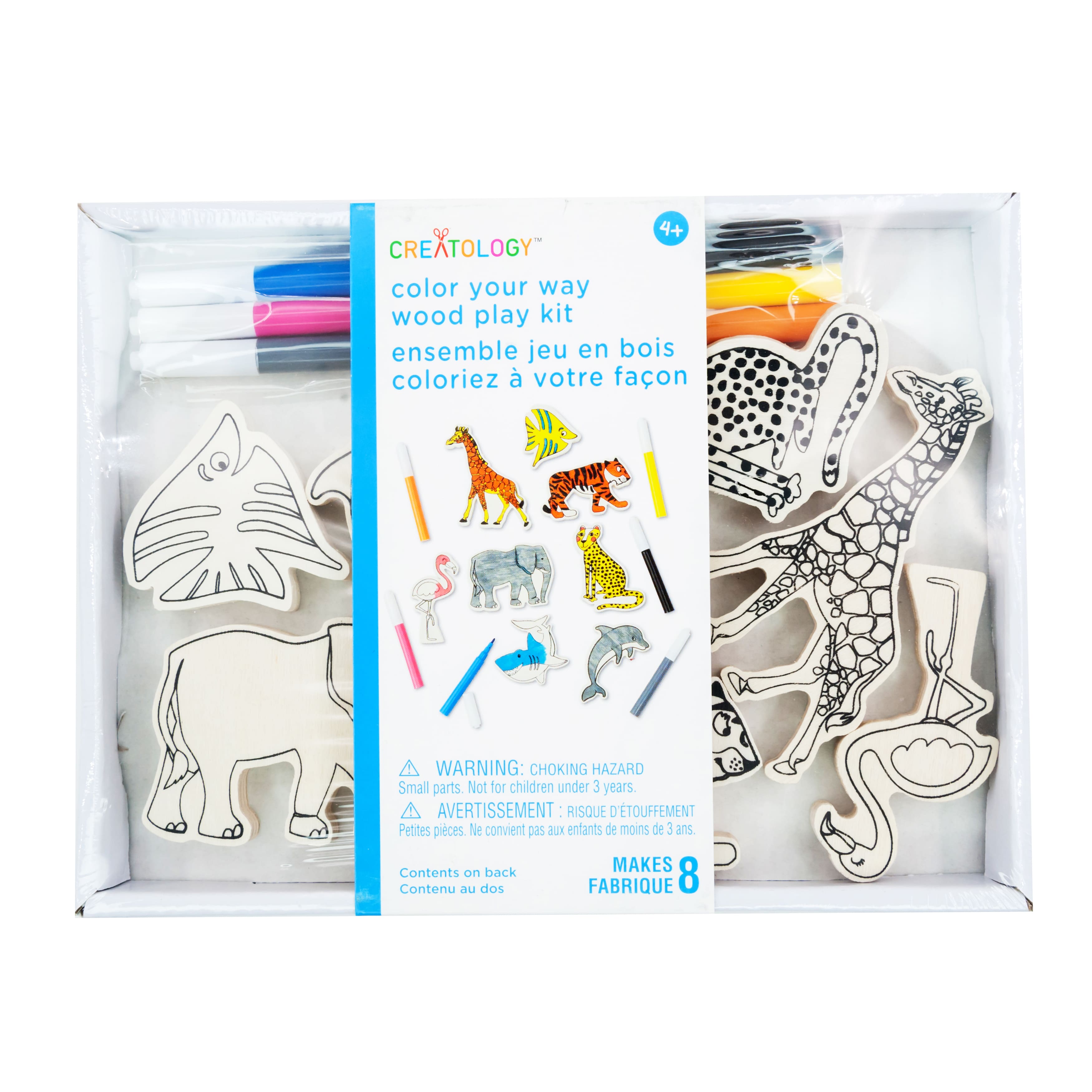 Animal Color Your Way Wood Play Kit by Creatology&#x2122;