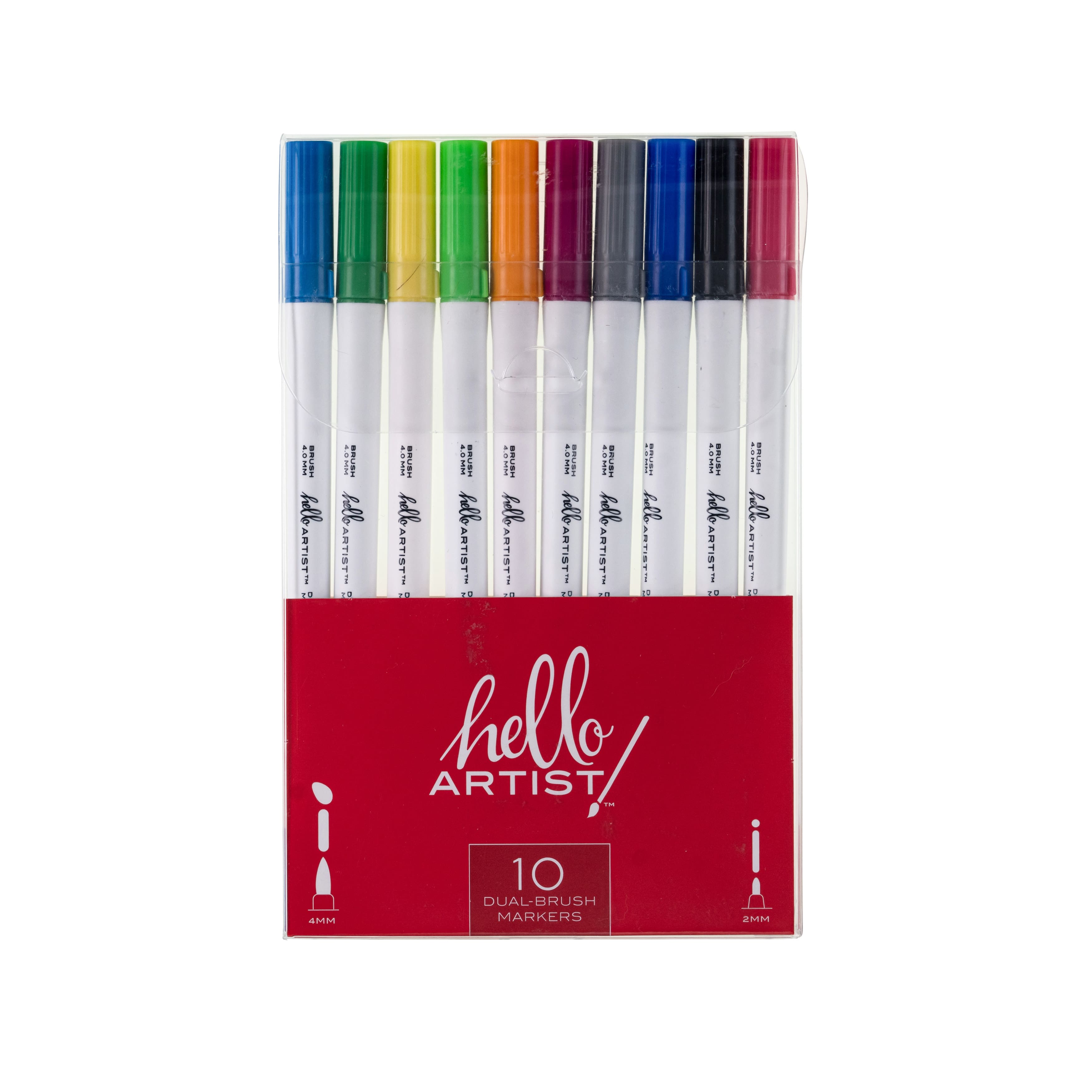 Hello, Artist!&#x2122; 10-Piece Dual Brush Marker Set