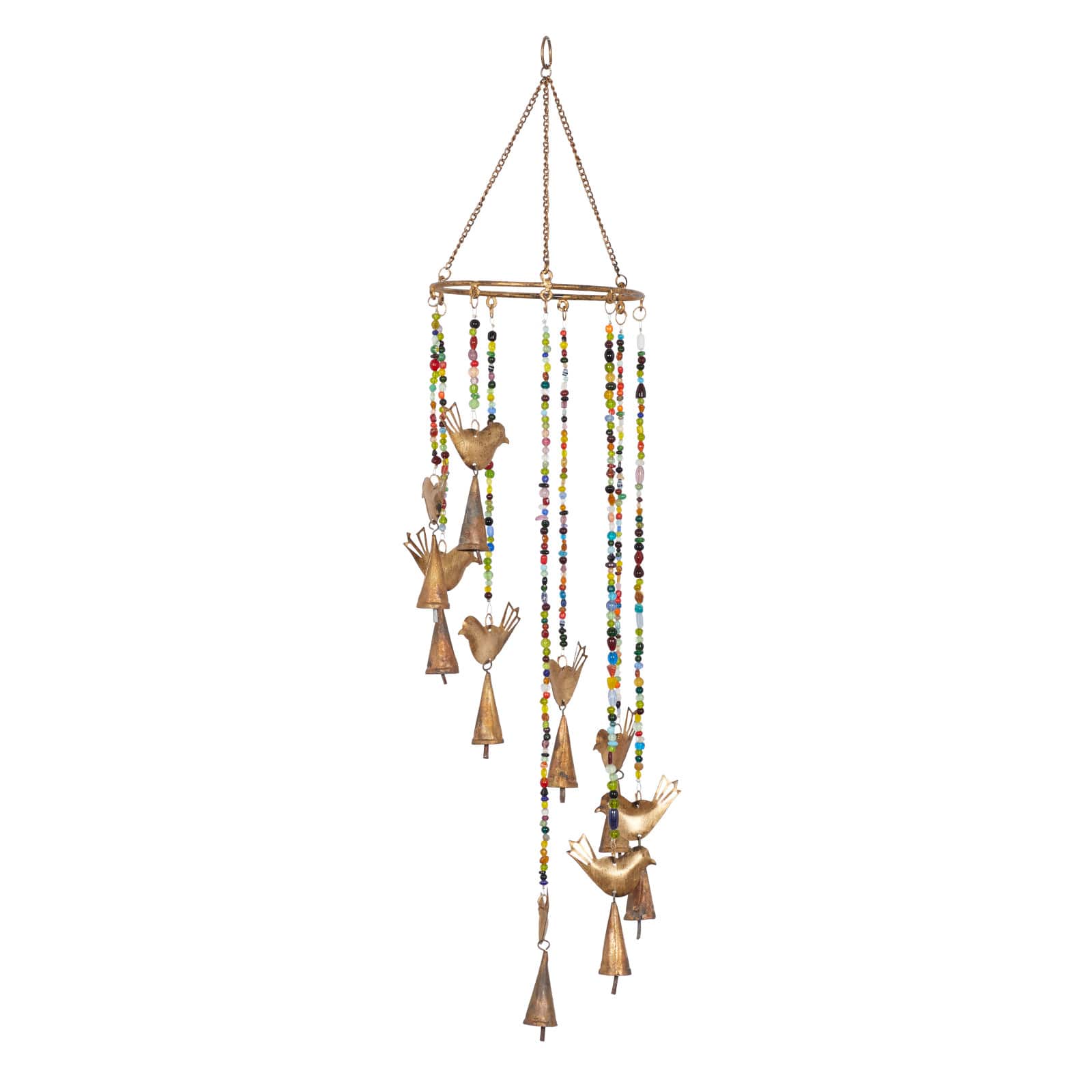 26&#x22; Gold Metal Eclectic Windchime