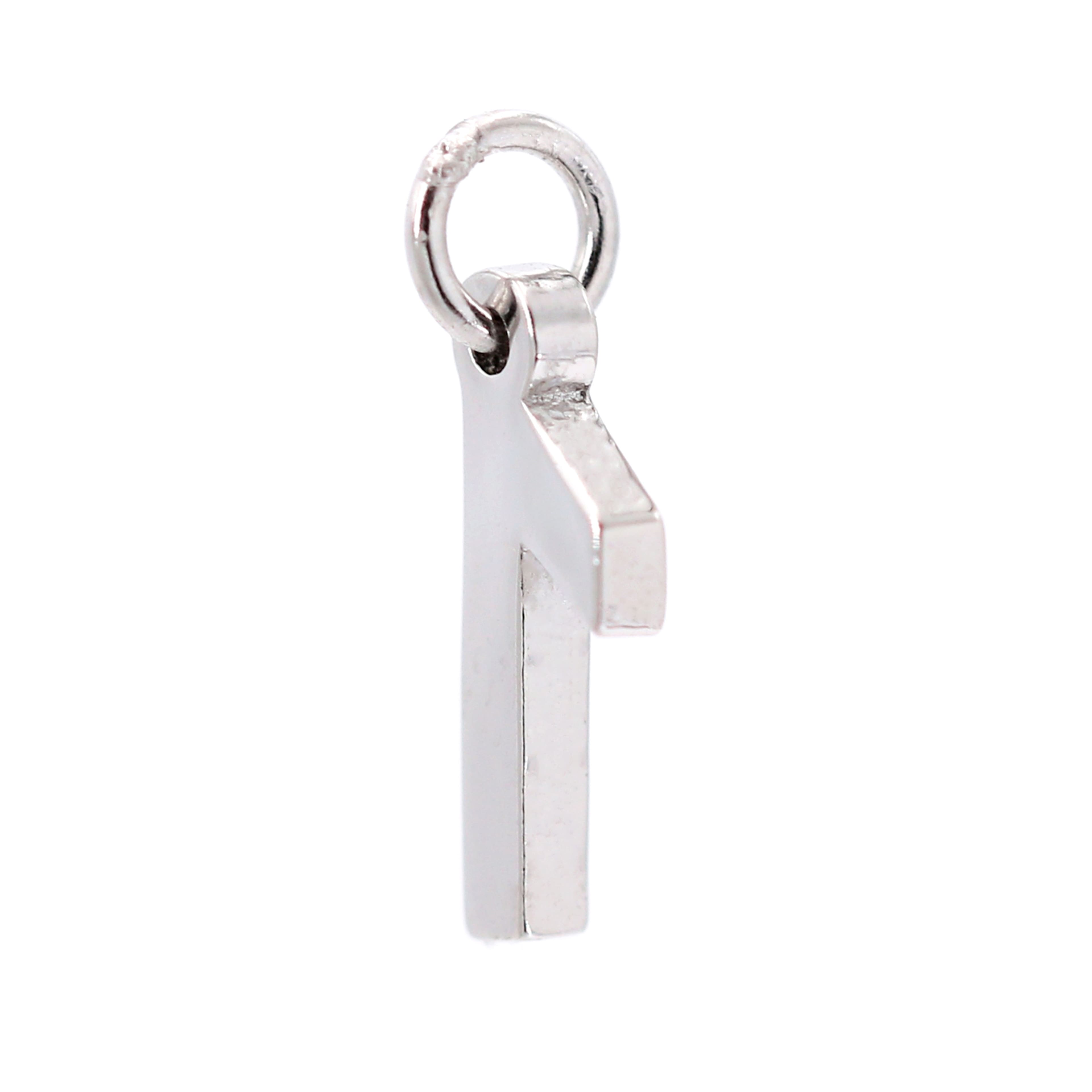 12 Pack: Sterling Silver Number Charm by Bead Landing™