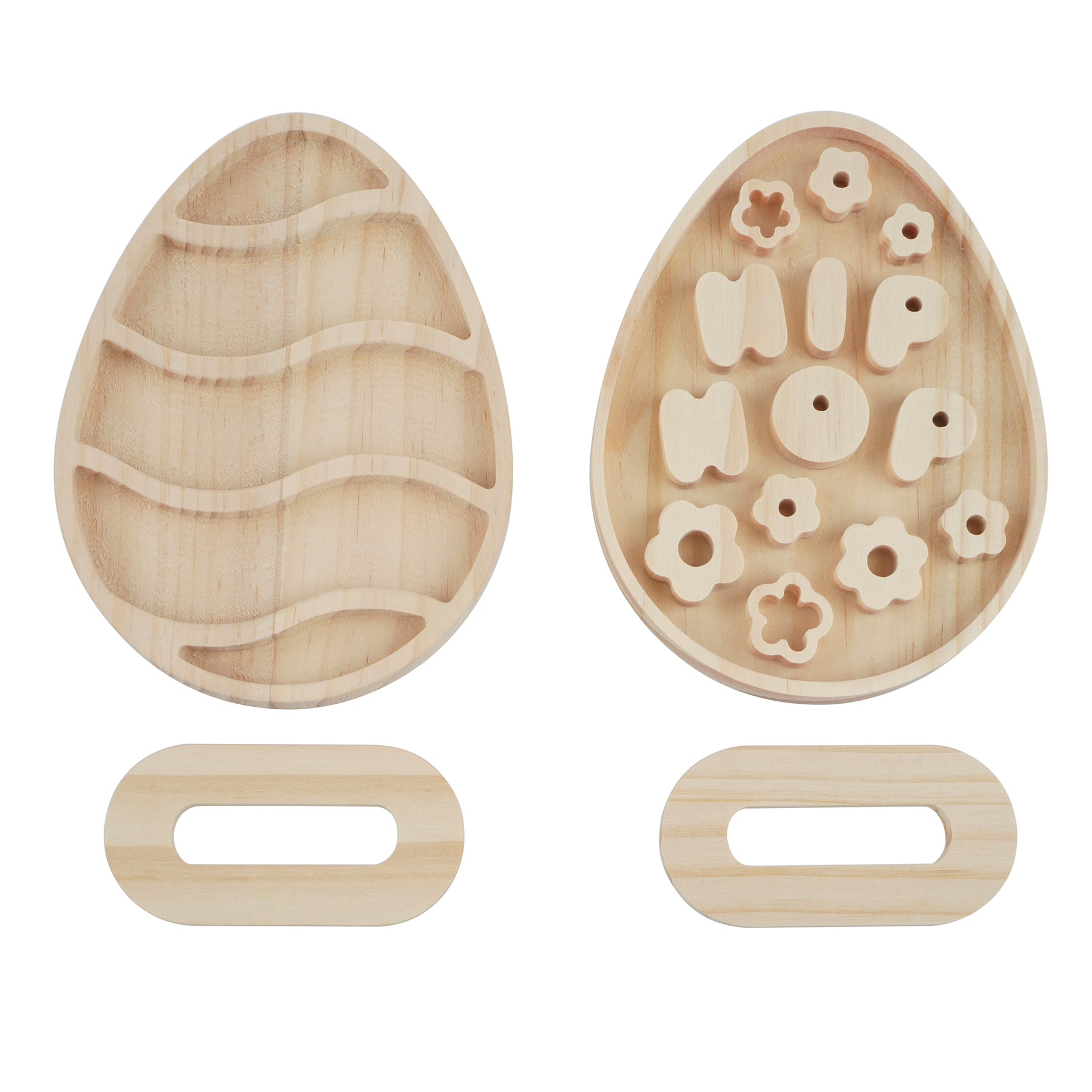 Wood Eggs Craft Kit by Creatology&#x2122;