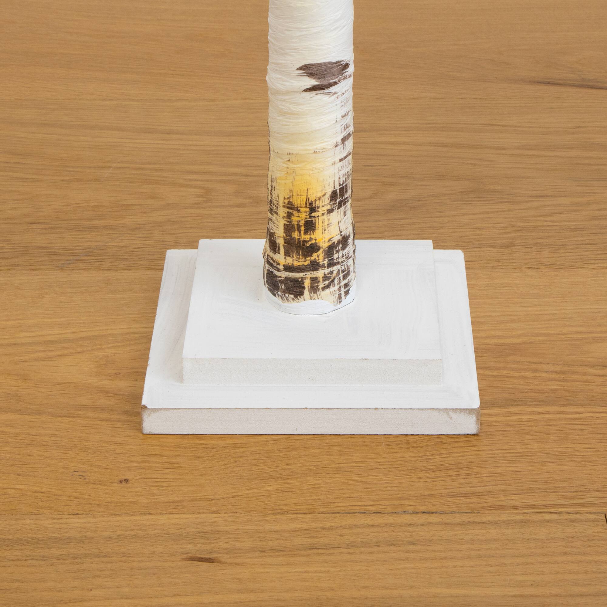 4ft. Pre-Lit Birch Artificial Christmas Tree, Warm White LED Lights