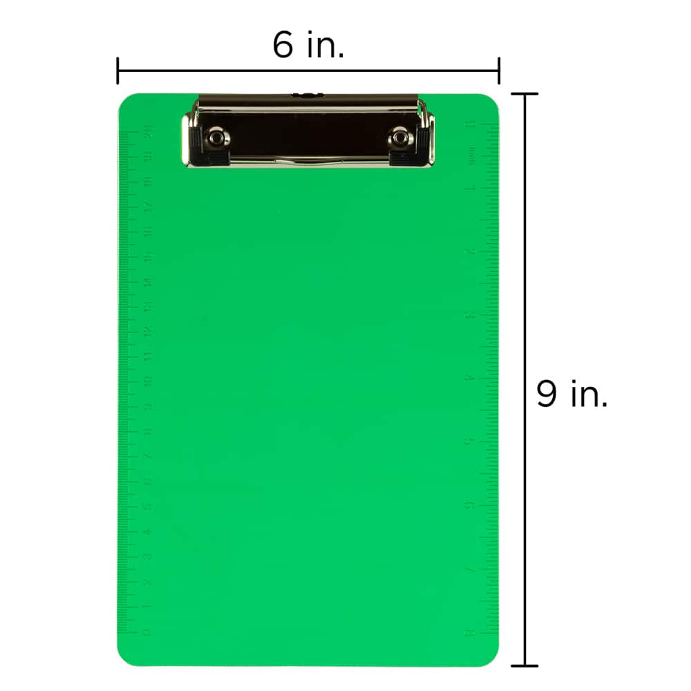 JAM Paper Mini Plastic Memo Clipboards, 12ct.