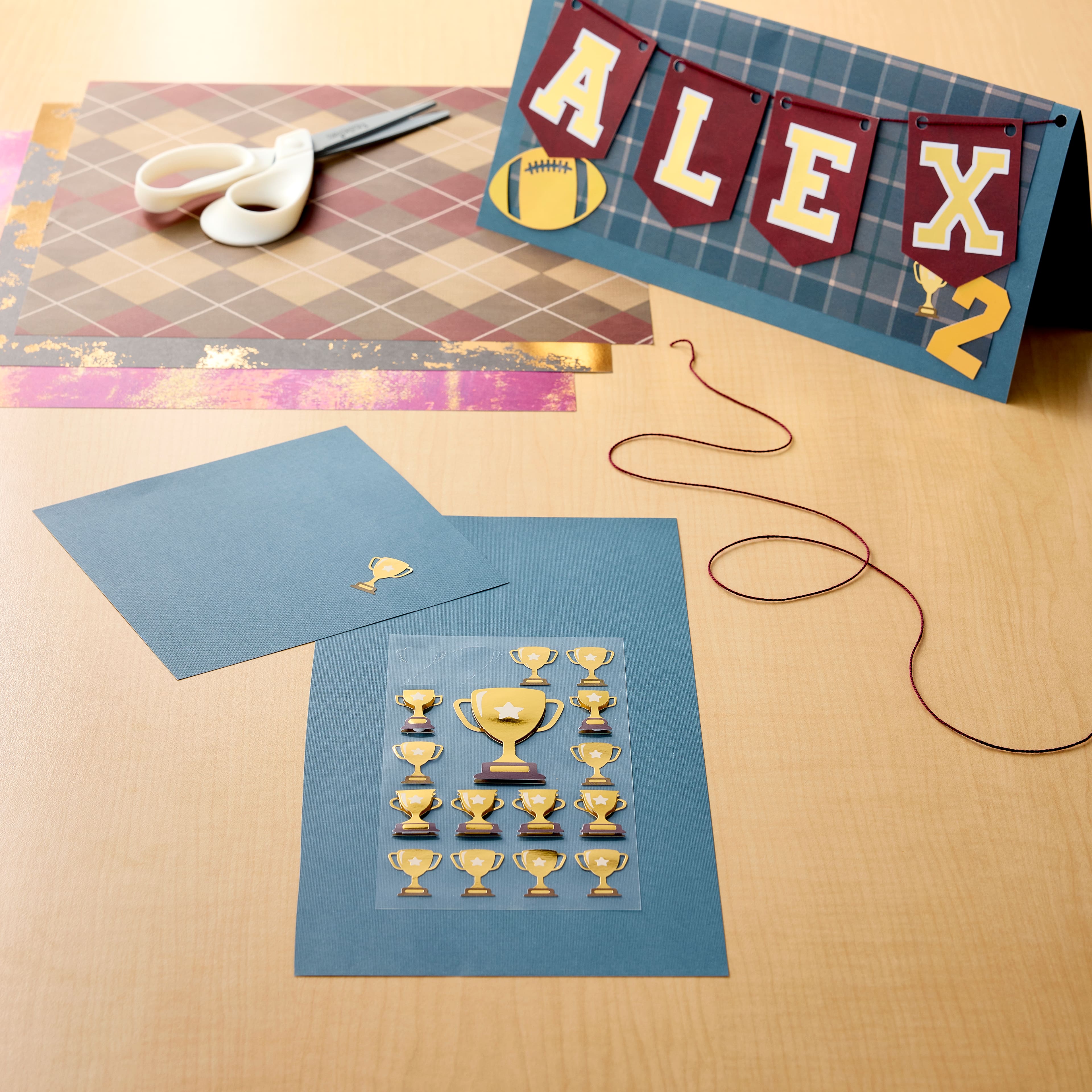 Gold Trophy Dimensional Stickers by Recollections™