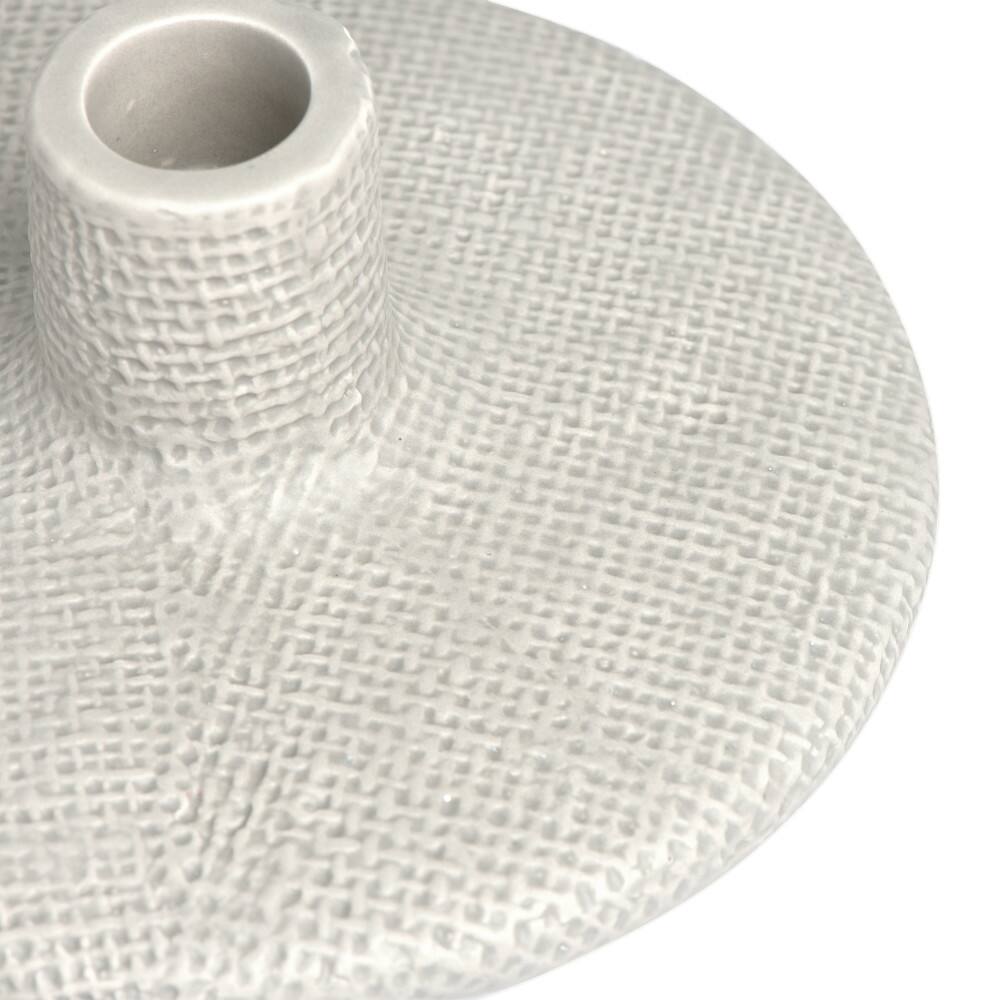 Hello Honey® Stoneware Taper Candle Holders Set, 3ct.