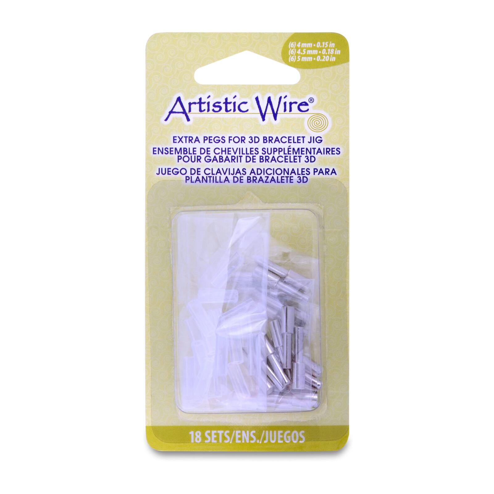 Artistic Wire® Extra Pegs For 3D Bracelet Jig, 6ct. with Tubes