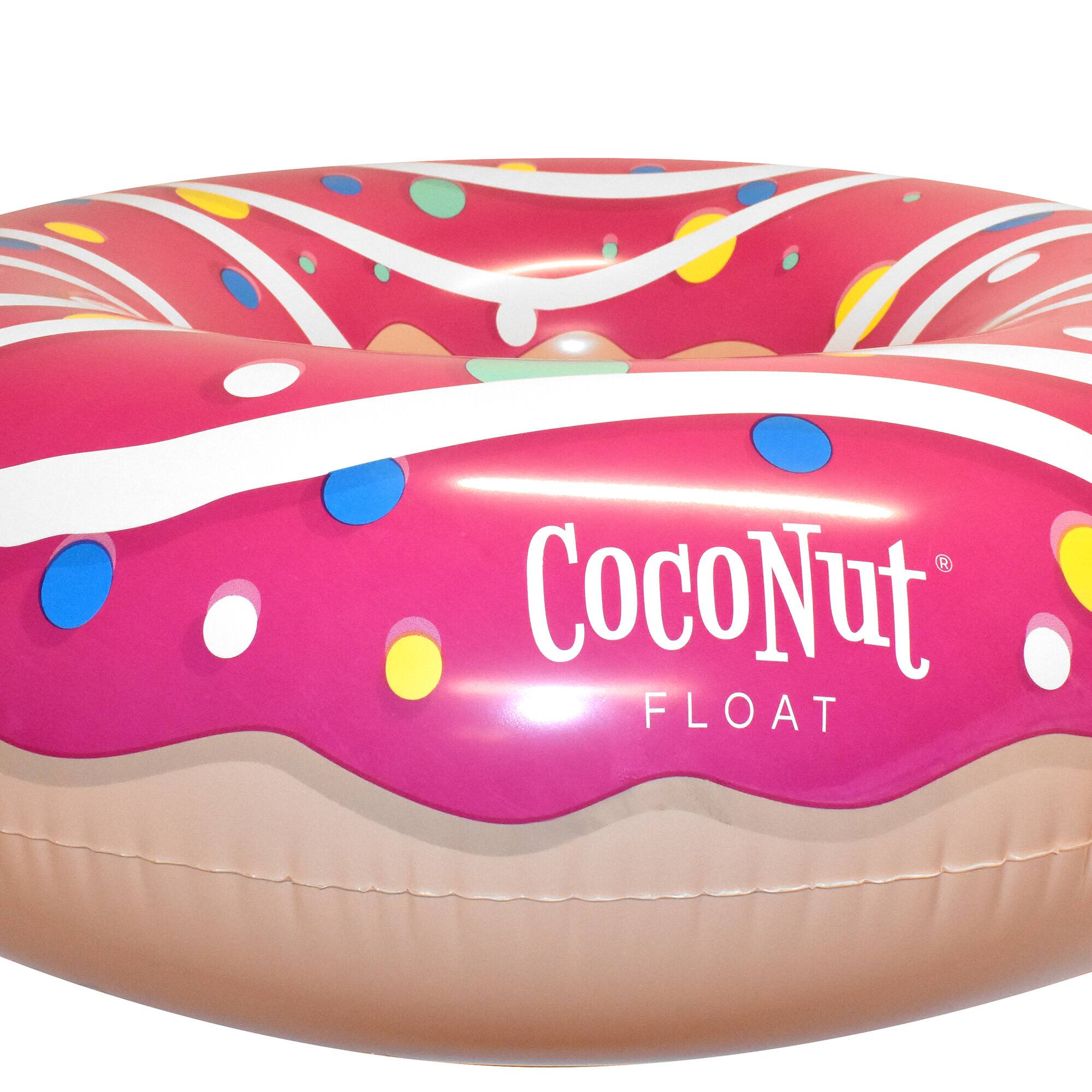 CocoNut Float 4ft. Pink Sprinkled &#x26; Glazed Donut Pool Float