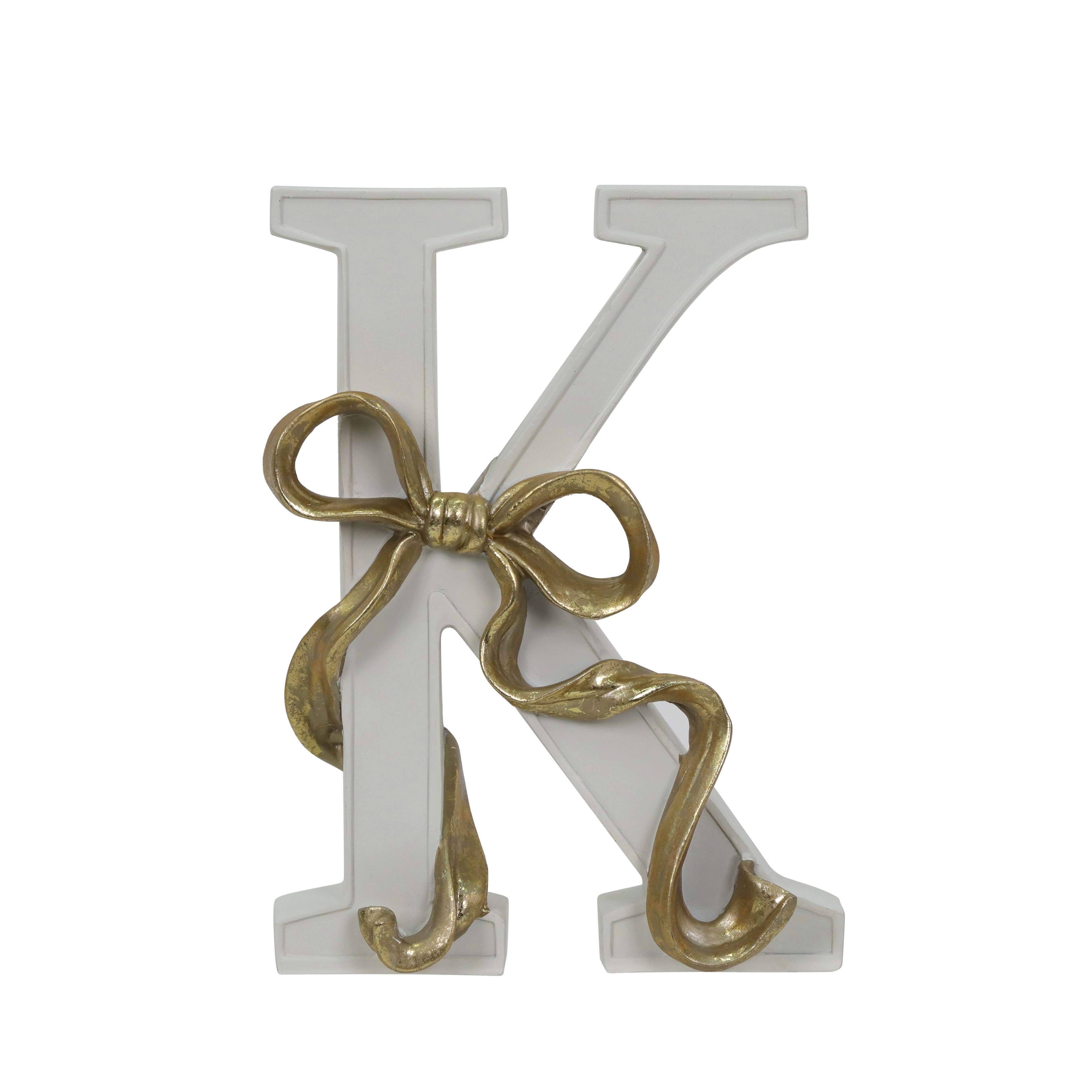 8.25" Gold Bow Monogram Letter by Ashland®
