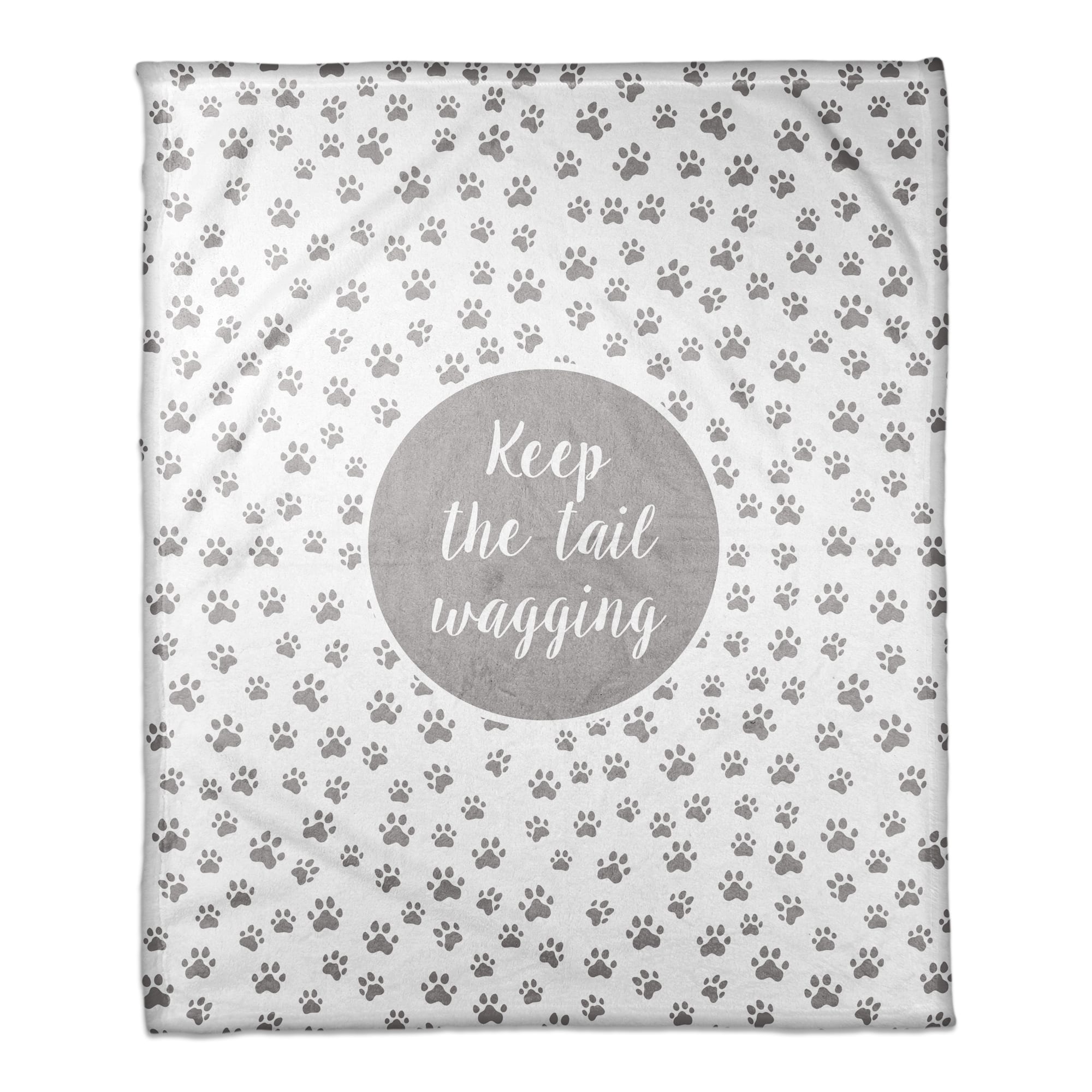 Keep the Tail Wagging 50" x 60" Coral Fleece Blanket