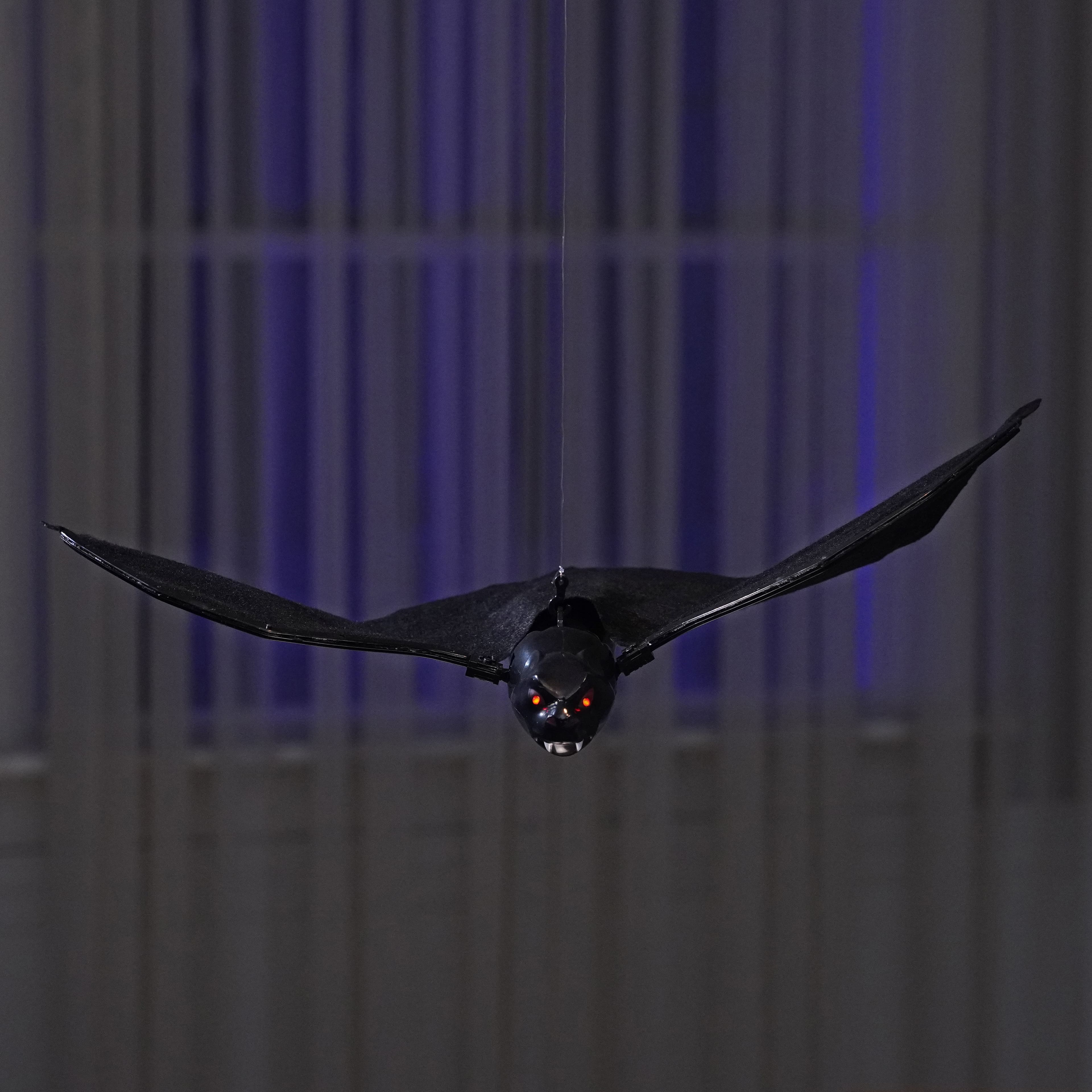 11.5&#x22; LED Black Animated Fly-Around Bat by Ashland&#xAE;