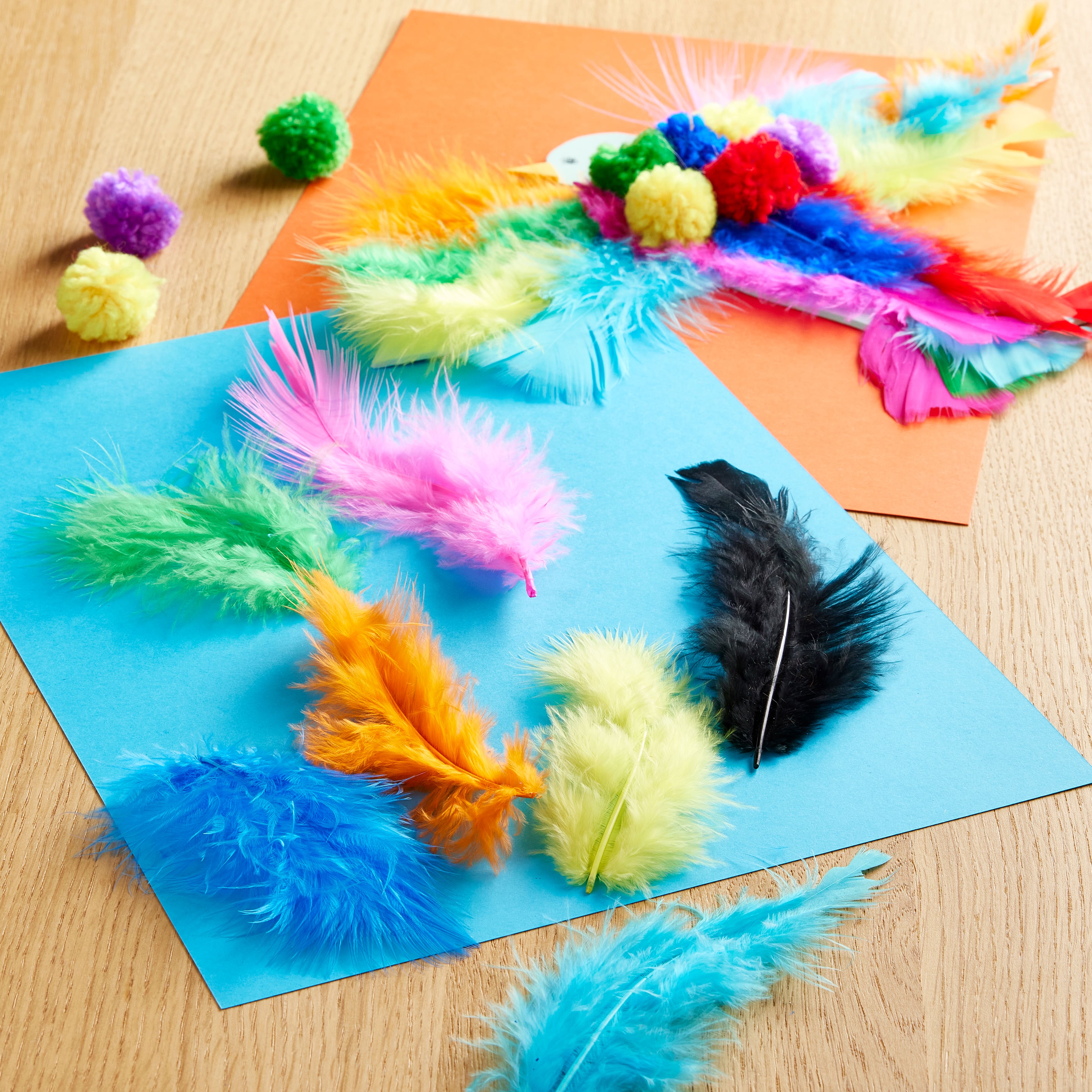 12 Pack: Bright Craft Feathers by Creatology™