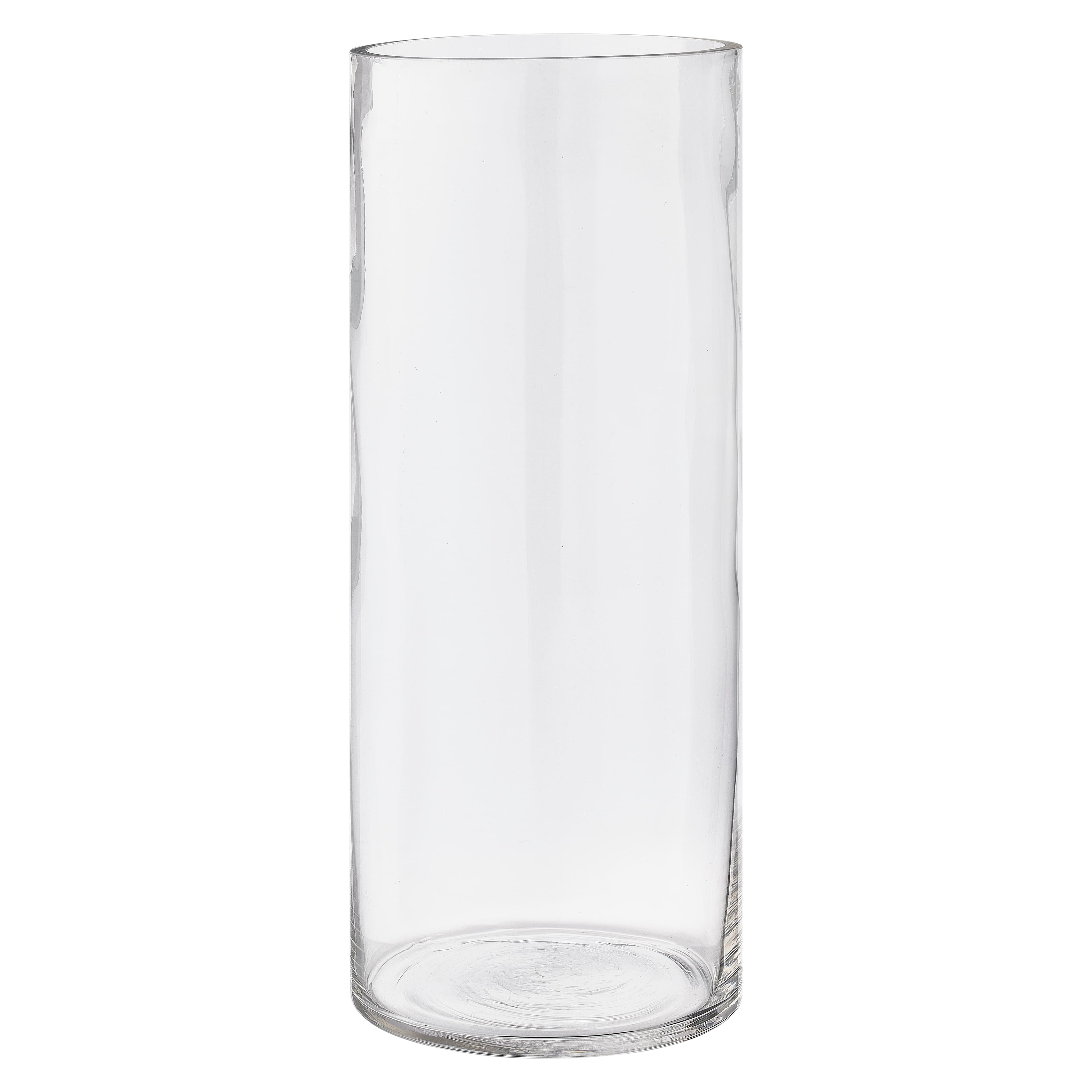 12 Pack: 12" Cylinder Glass Vase by Ashland®