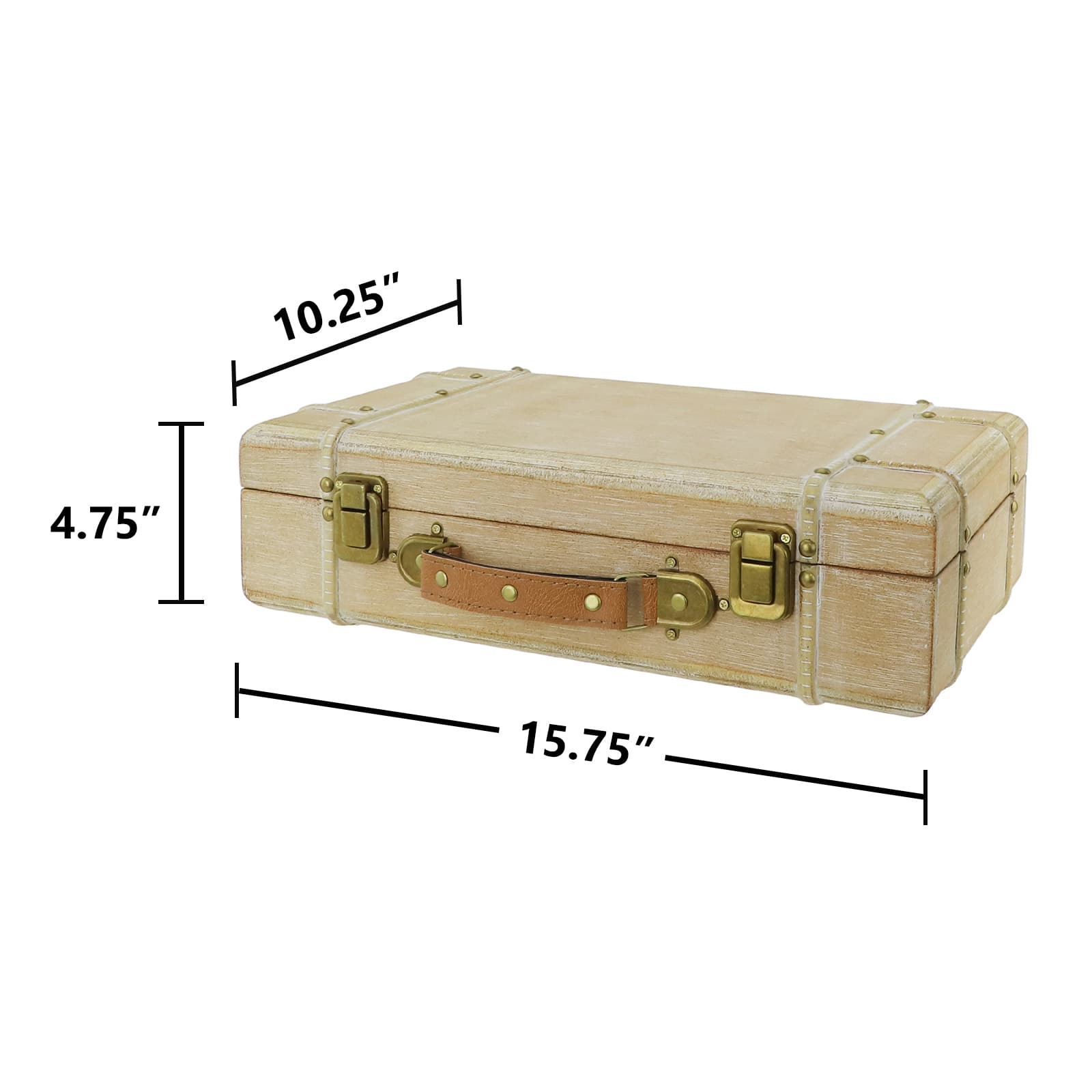 15.7&#x22; Tan Decorative Tabletop Trunk by Ashland&#xAE;