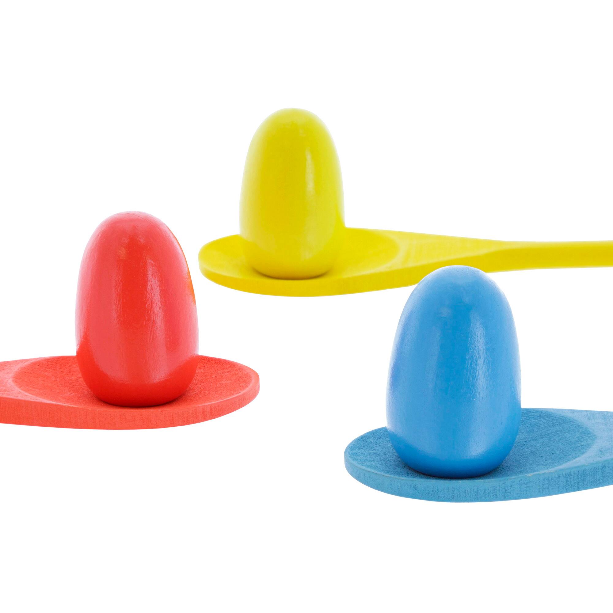 Toy Time Wooden Egg &#x26; Spoon Race Game Set